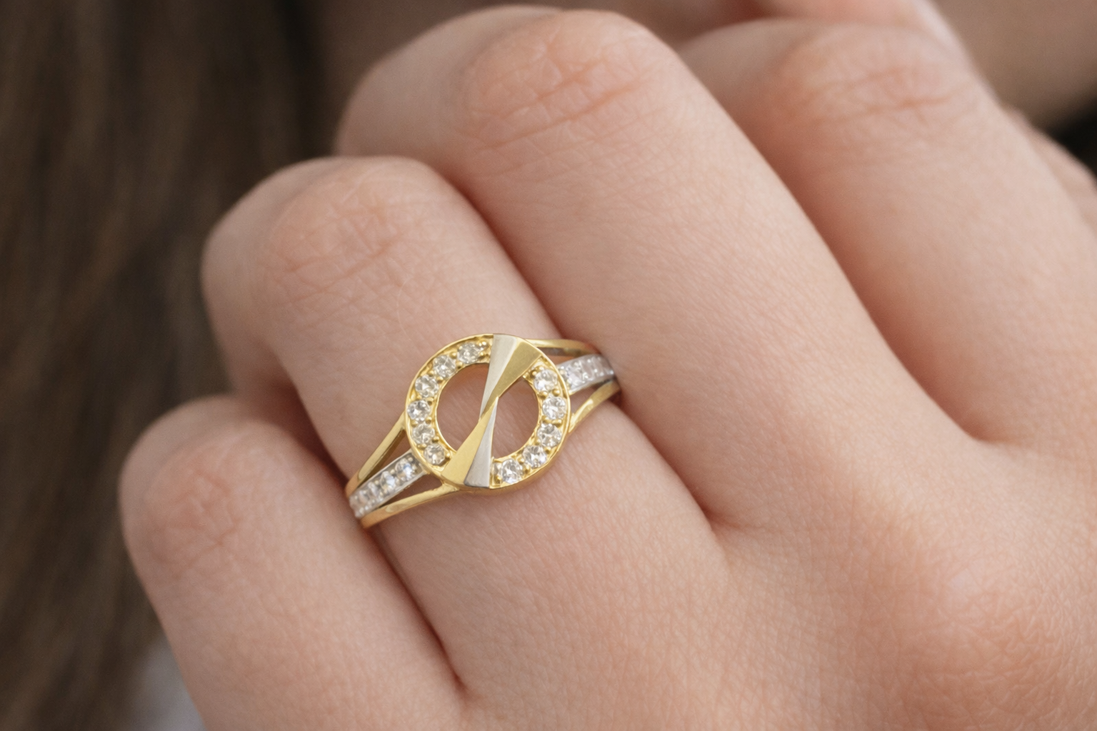 Infinite Circle 9 Karat Gold Ring | Symbol of Forever Love | Elegant 9K Gold Ring - Image 3