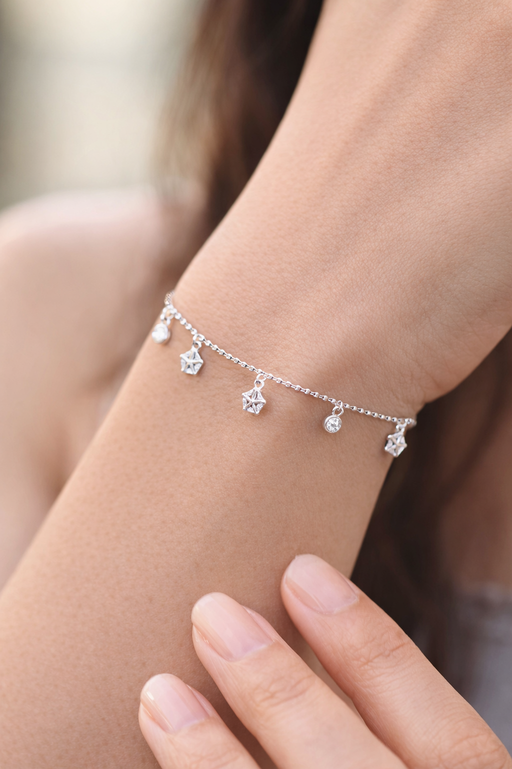 Light weigh silver bracelet