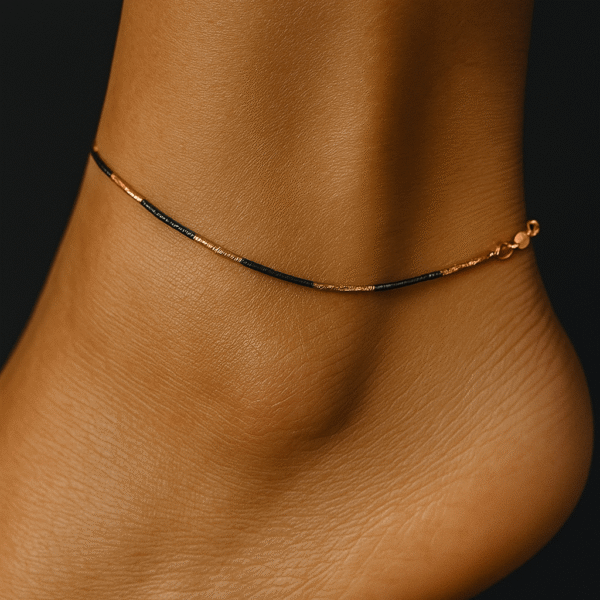 925 Italian Two Tone Anklets