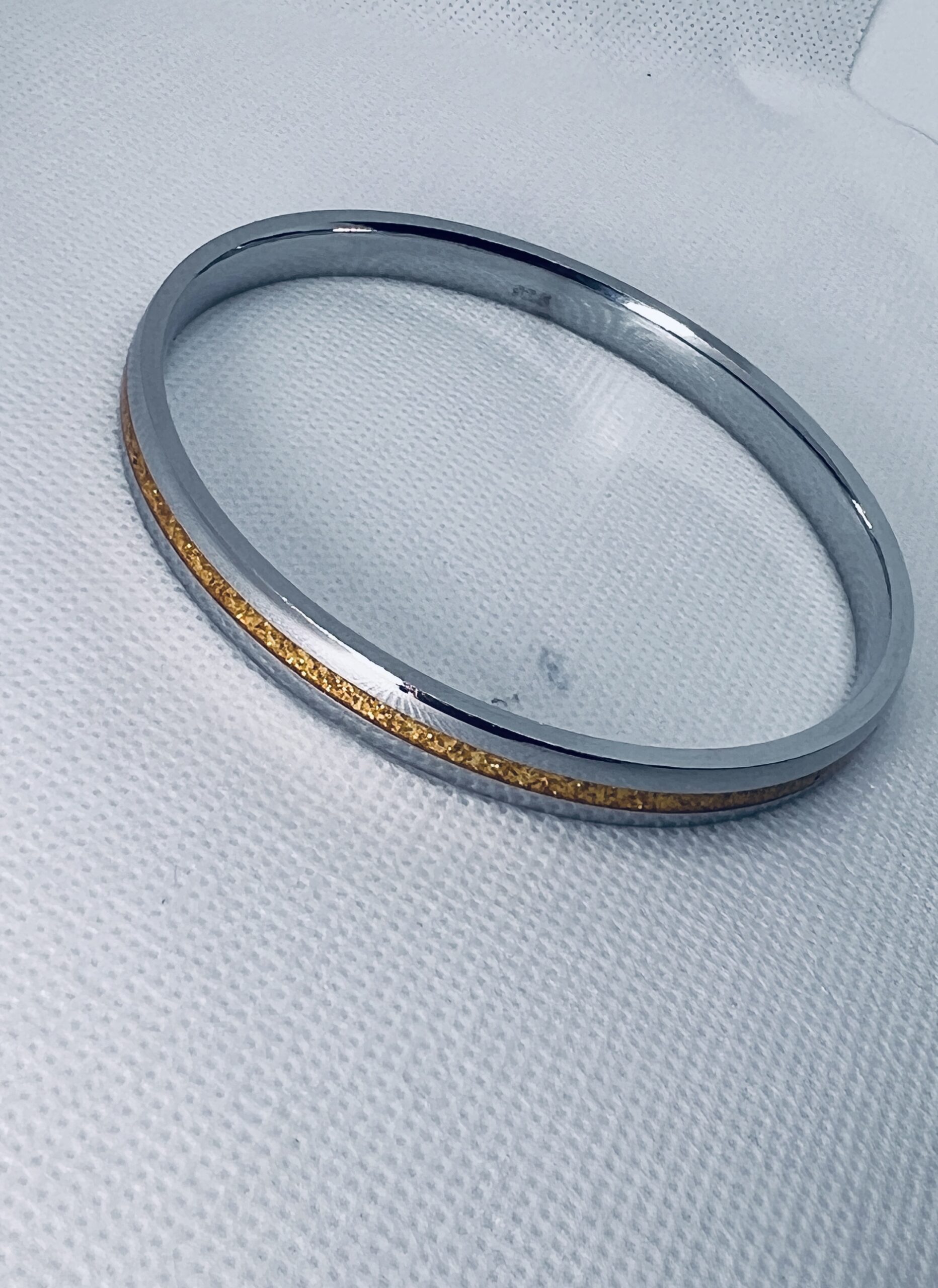 925 Silver Men’s Kada – Dual Tone Classic Design
