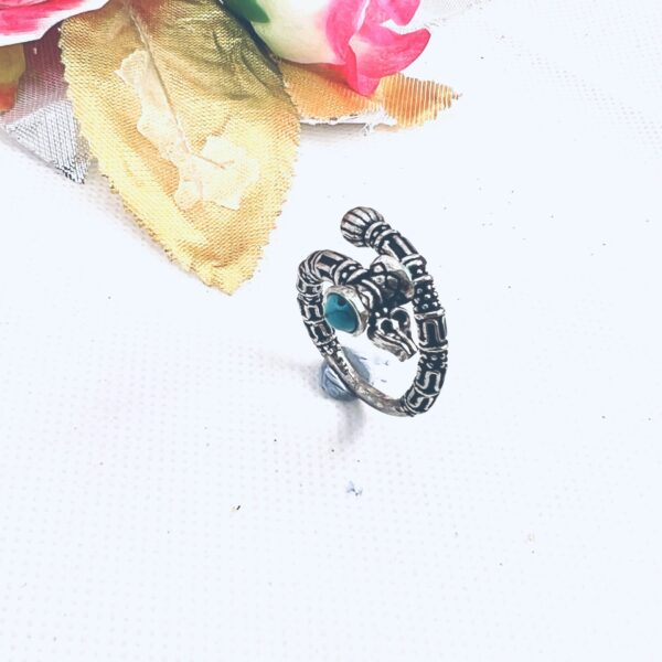 Trishul & Damroo 925 Sterling Silver Spiritual Ring