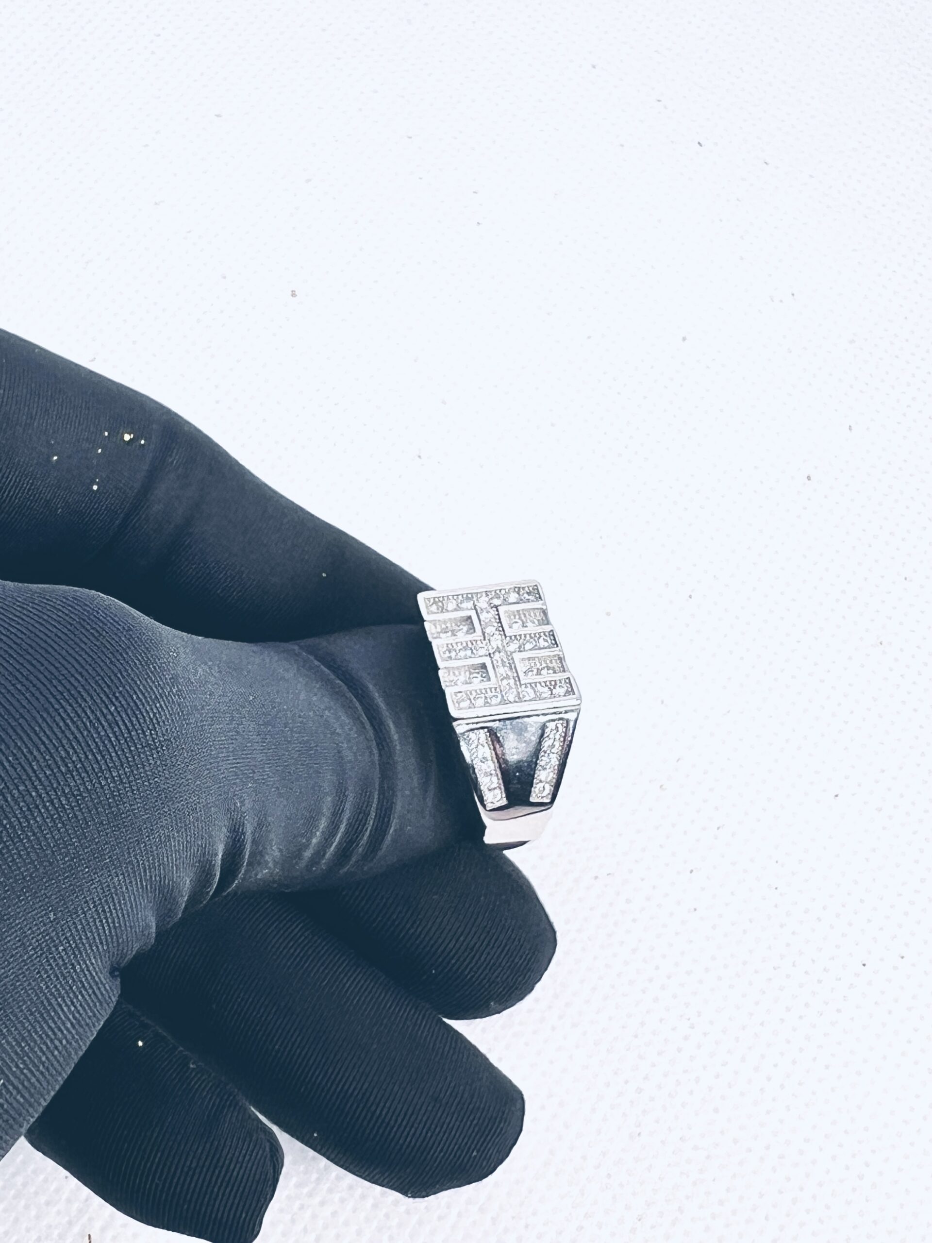 Bold Geometric 925 Silver Men’s Ring - Image 3