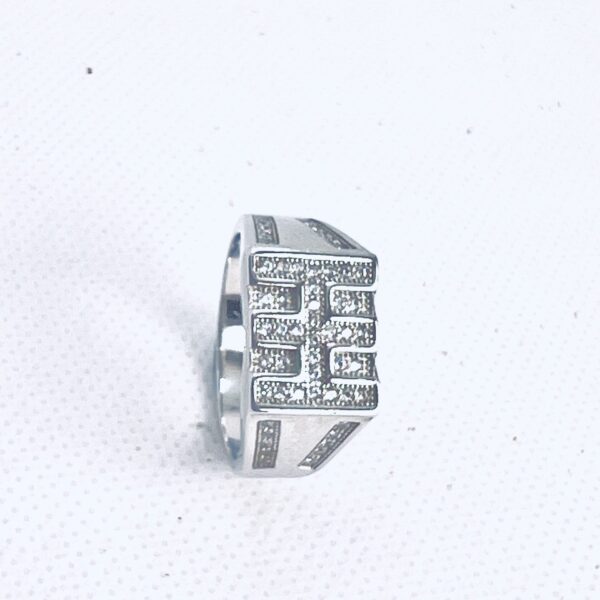 Bold Geometric 925 Silver Men’s Ring