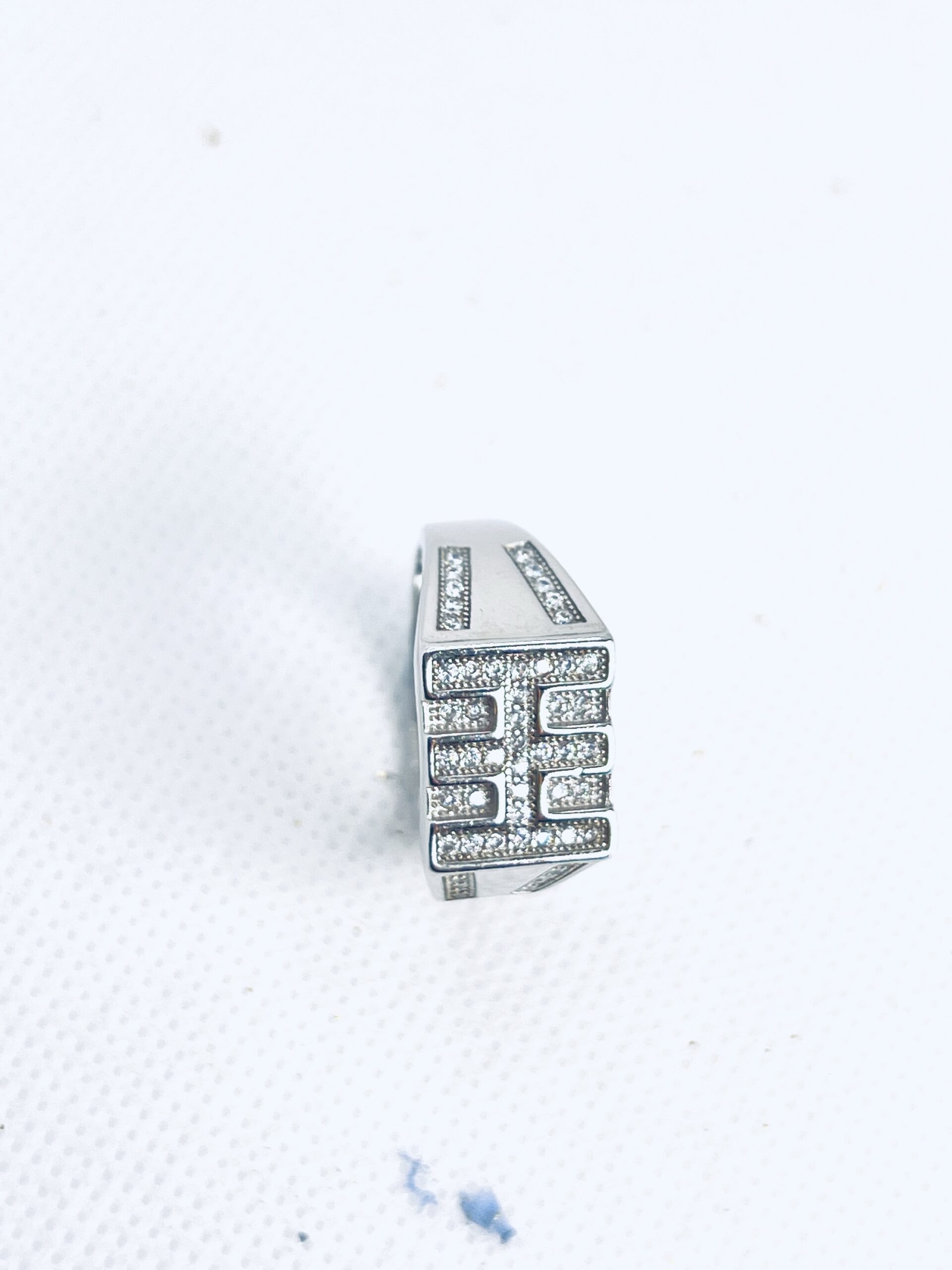 Bold Geometric 925 Silver Men’s Ring - Image 2
