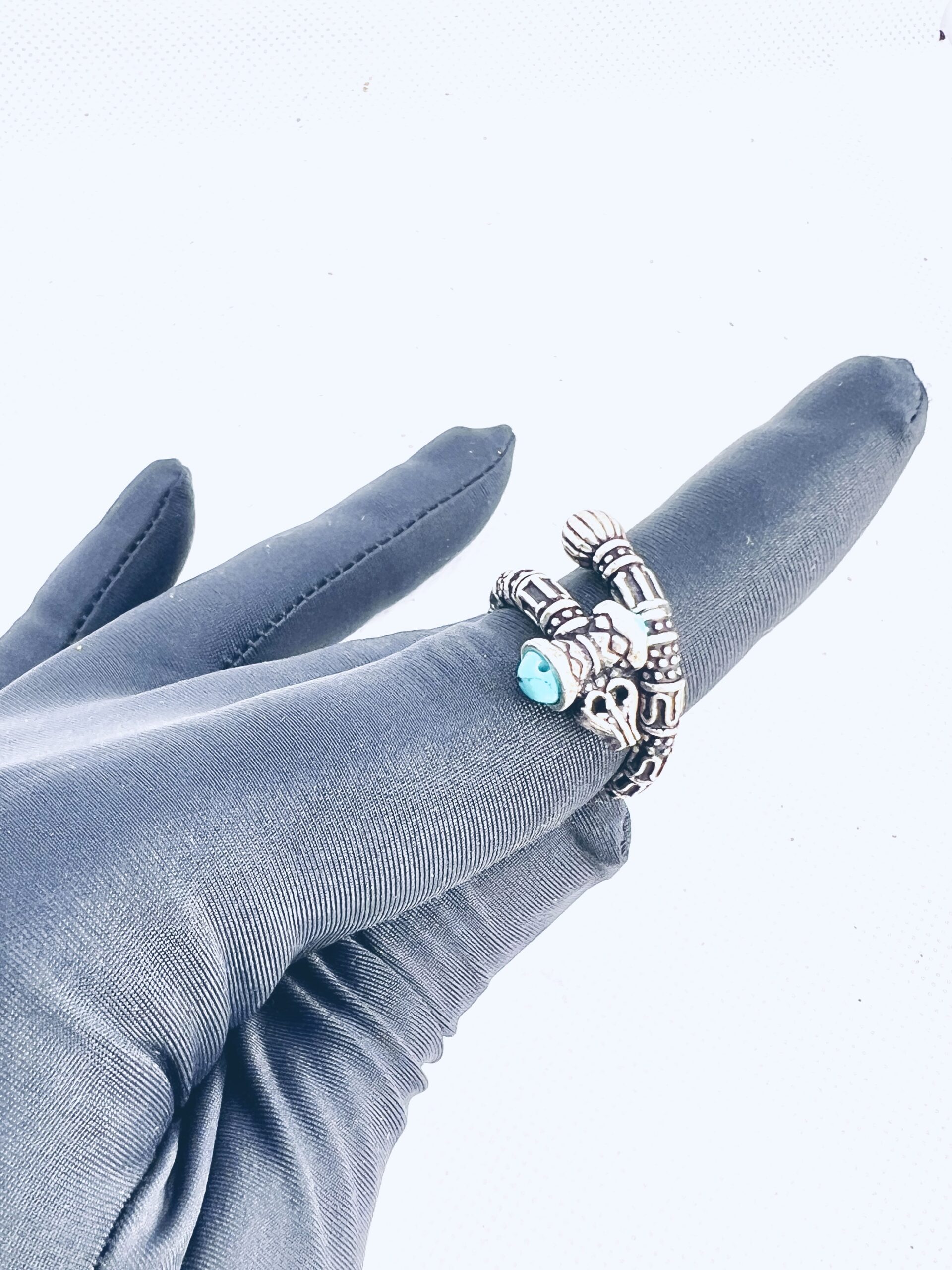 Trishul & Damroo 925 Sterling Silver Spiritual Ring - Image 3