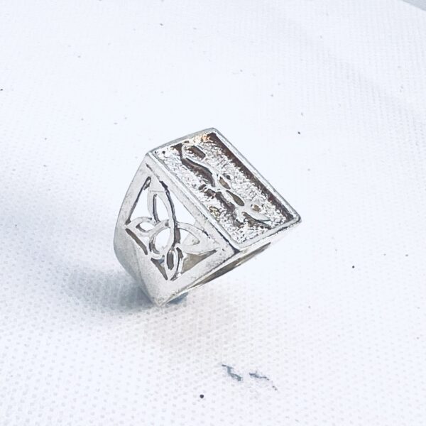 Vintage Engraved 925 Sterling Silver Men’s Ring