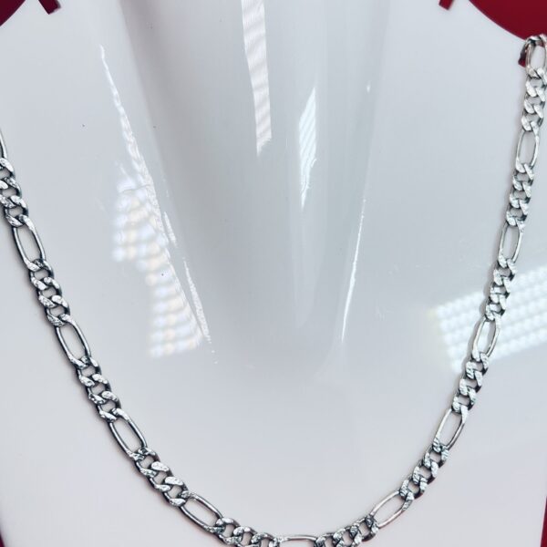 925 Sterling Silver Figaro Chain for Men