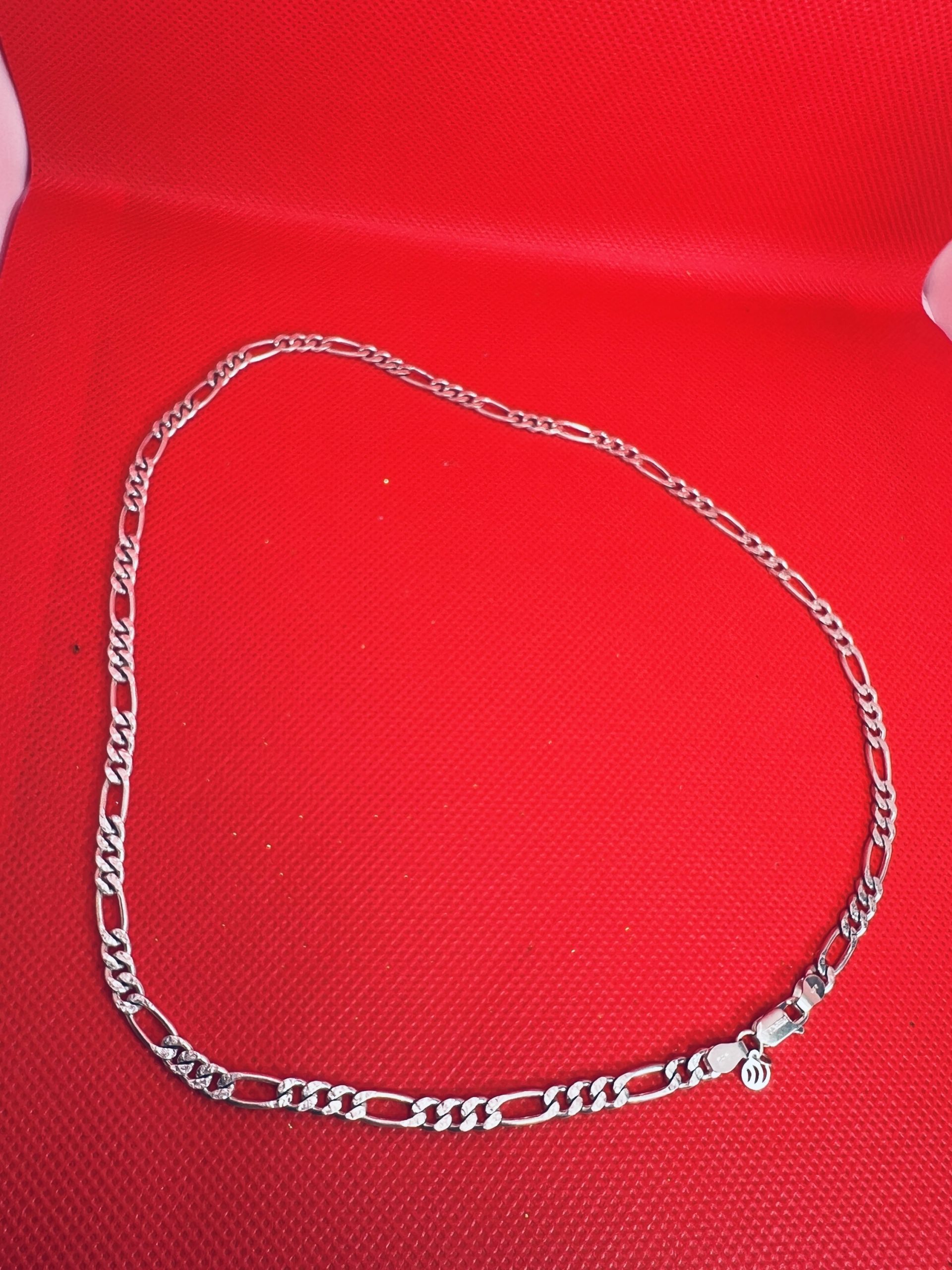 925 Sterling Silver Figaro Chain for Men - Image 4