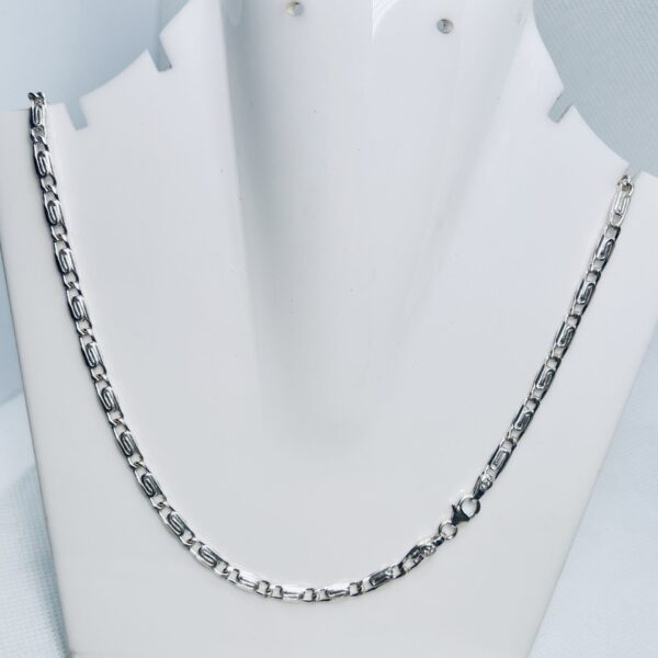 925 Sterling Silver Box Link Chain for Men