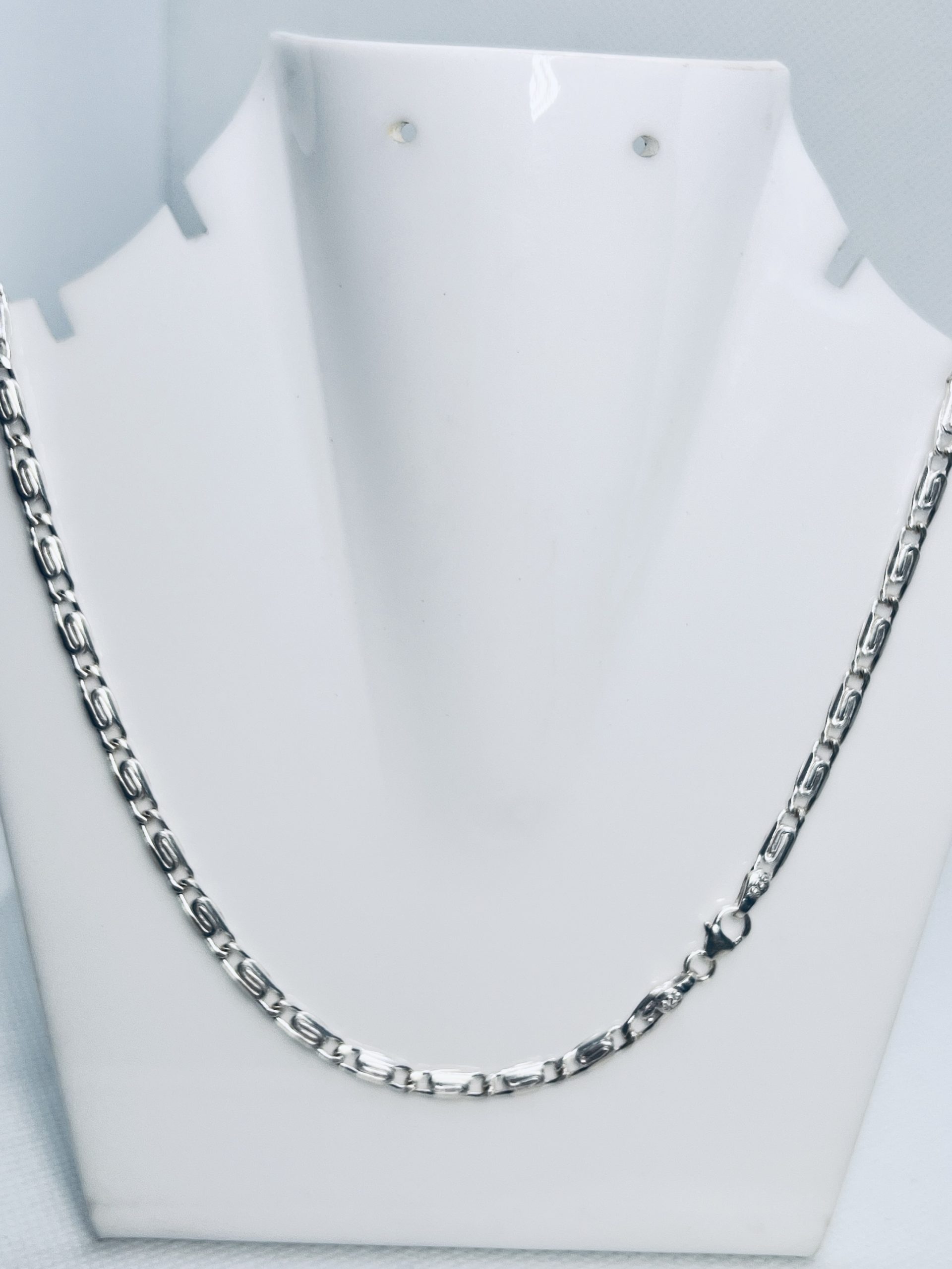 925 Sterling Silver Box Link Chain for Men - Image 2