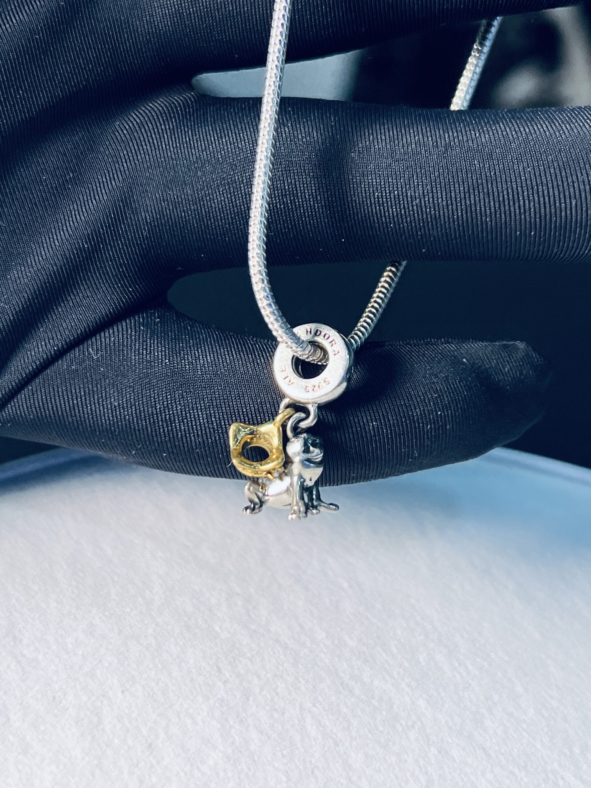 Silver Frog 925 Silver Charm Bracelet - Image 2
