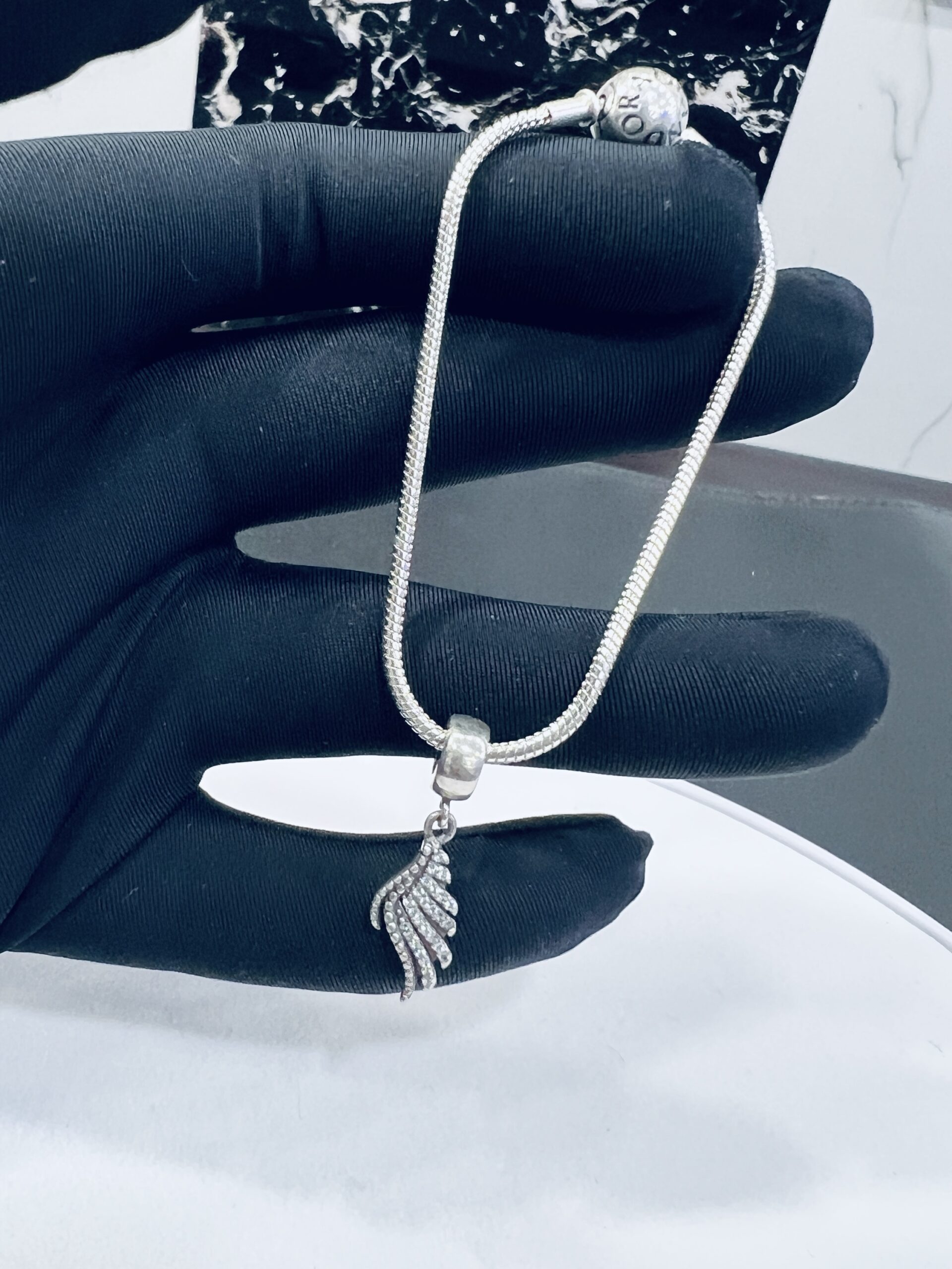 Winged Charm 925 Silver Bracelet