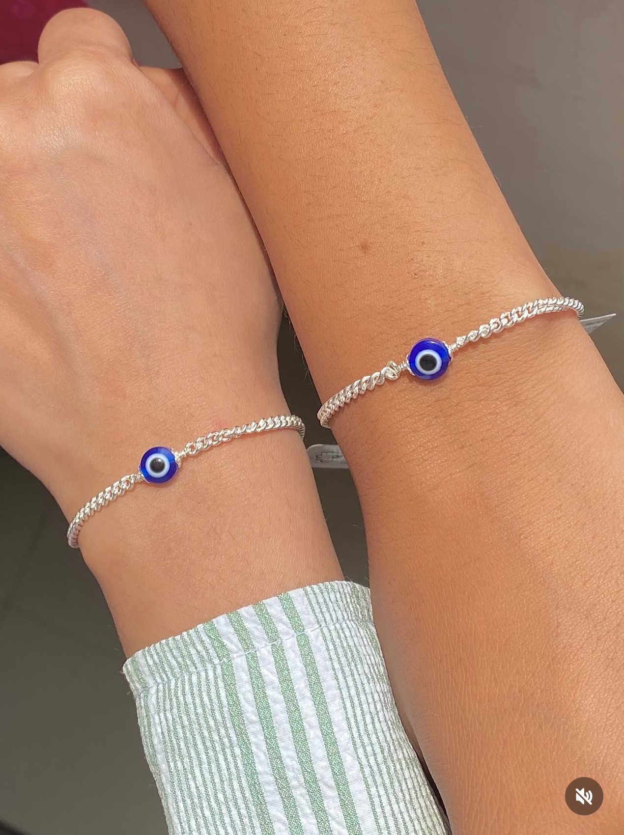 925 Silver Evil-eyes Bracelet Unisex