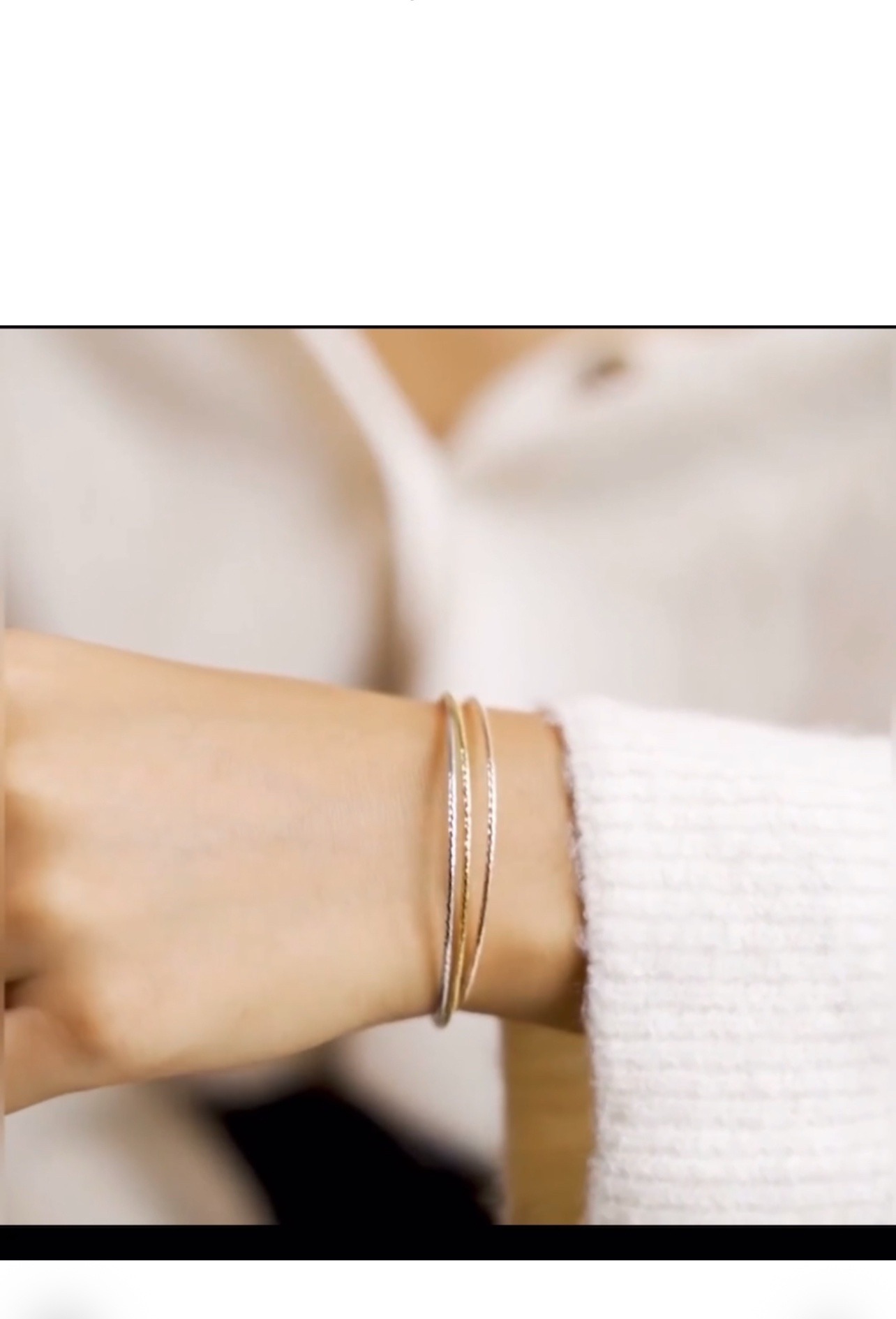 925 Three tone Italian bracelet - Image 2