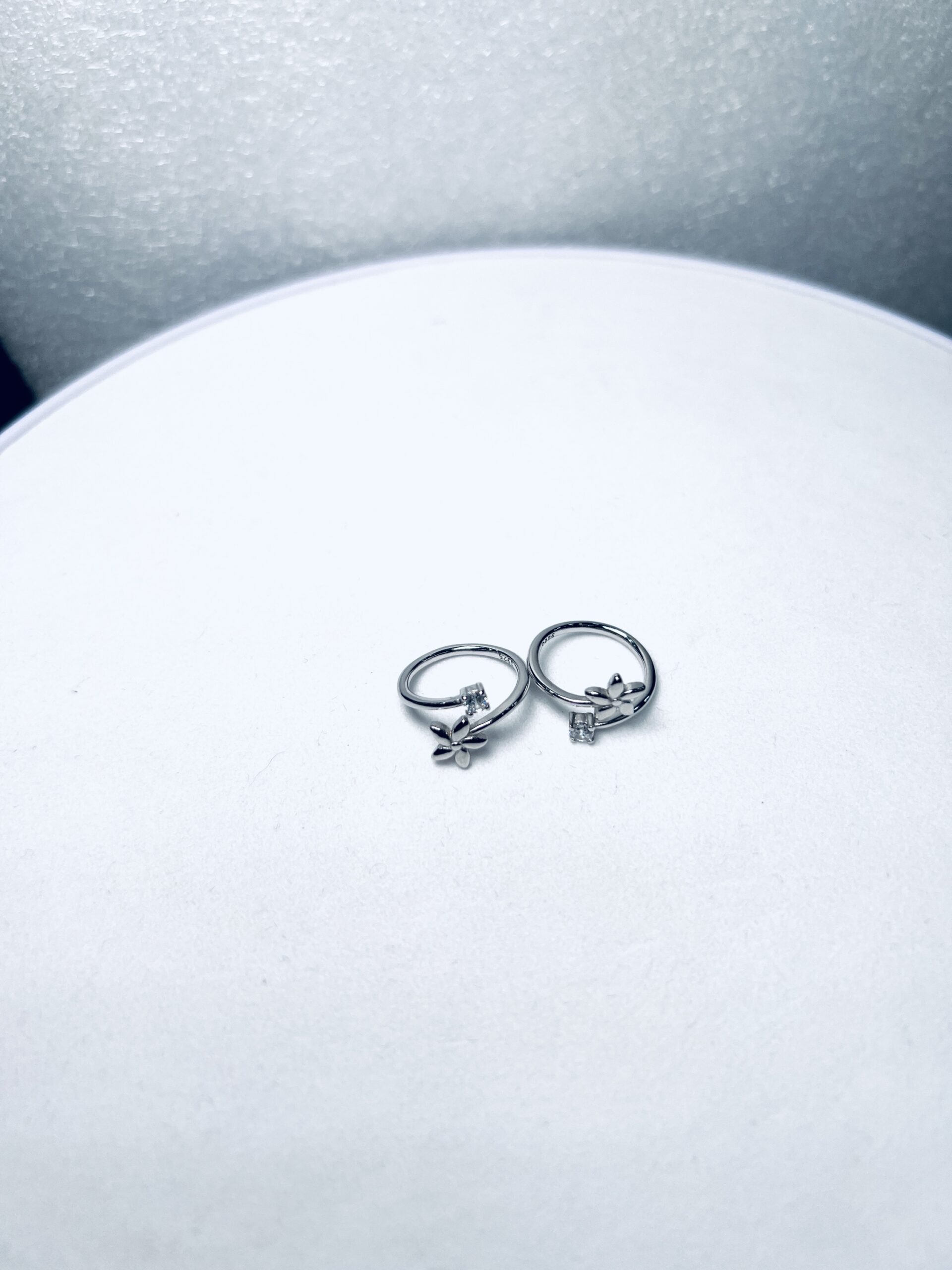 925 silver. Flowers Toe rings. Set of 2 - Image 2