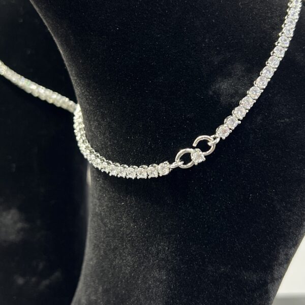 The "Endless Sparkle" Sterling Silver Anklet