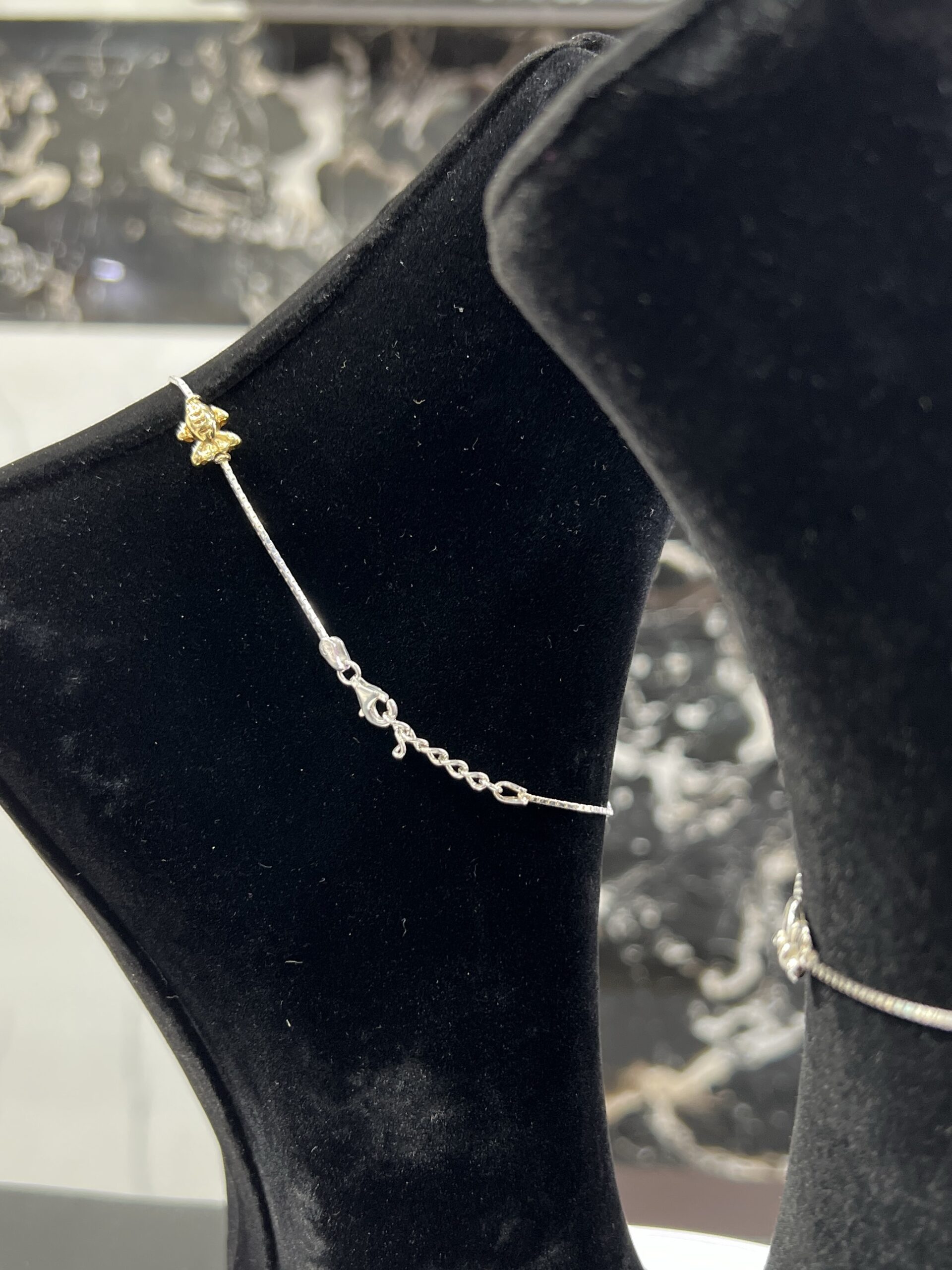 The Gilded Dragonfly 925 Silver Anklet - Image 2