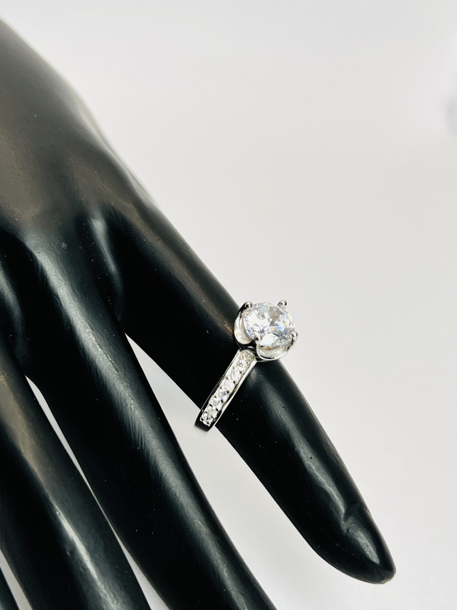 Silver Engagement Ring size 6 - Image 3