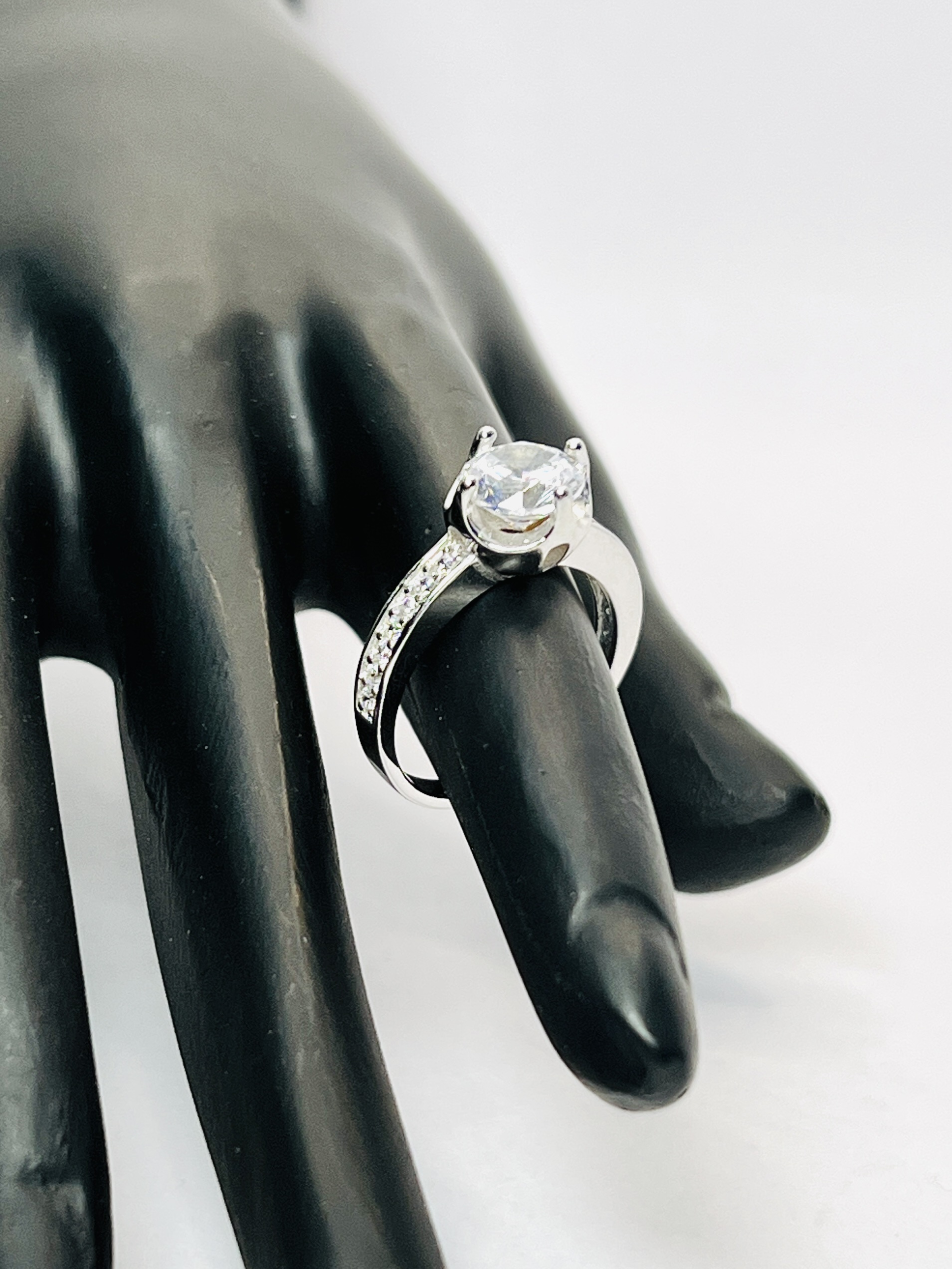 Silver Engagement Ring size 6