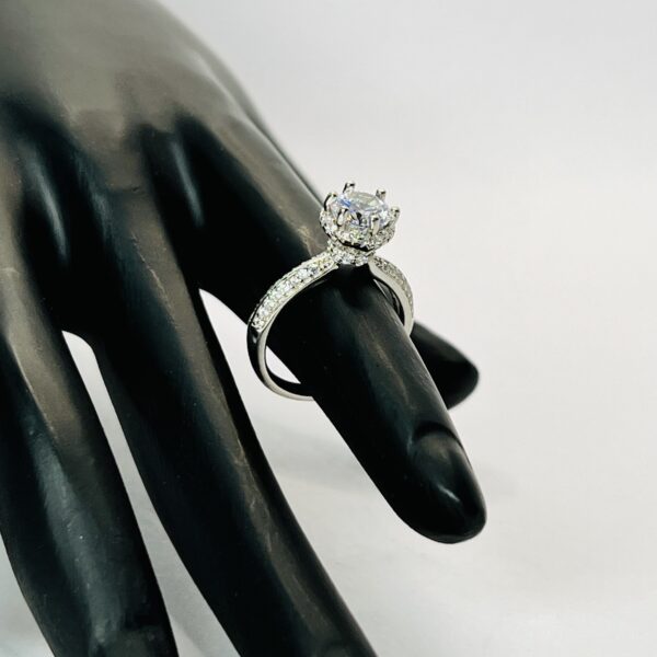Silver Engagement Ring size 5.5