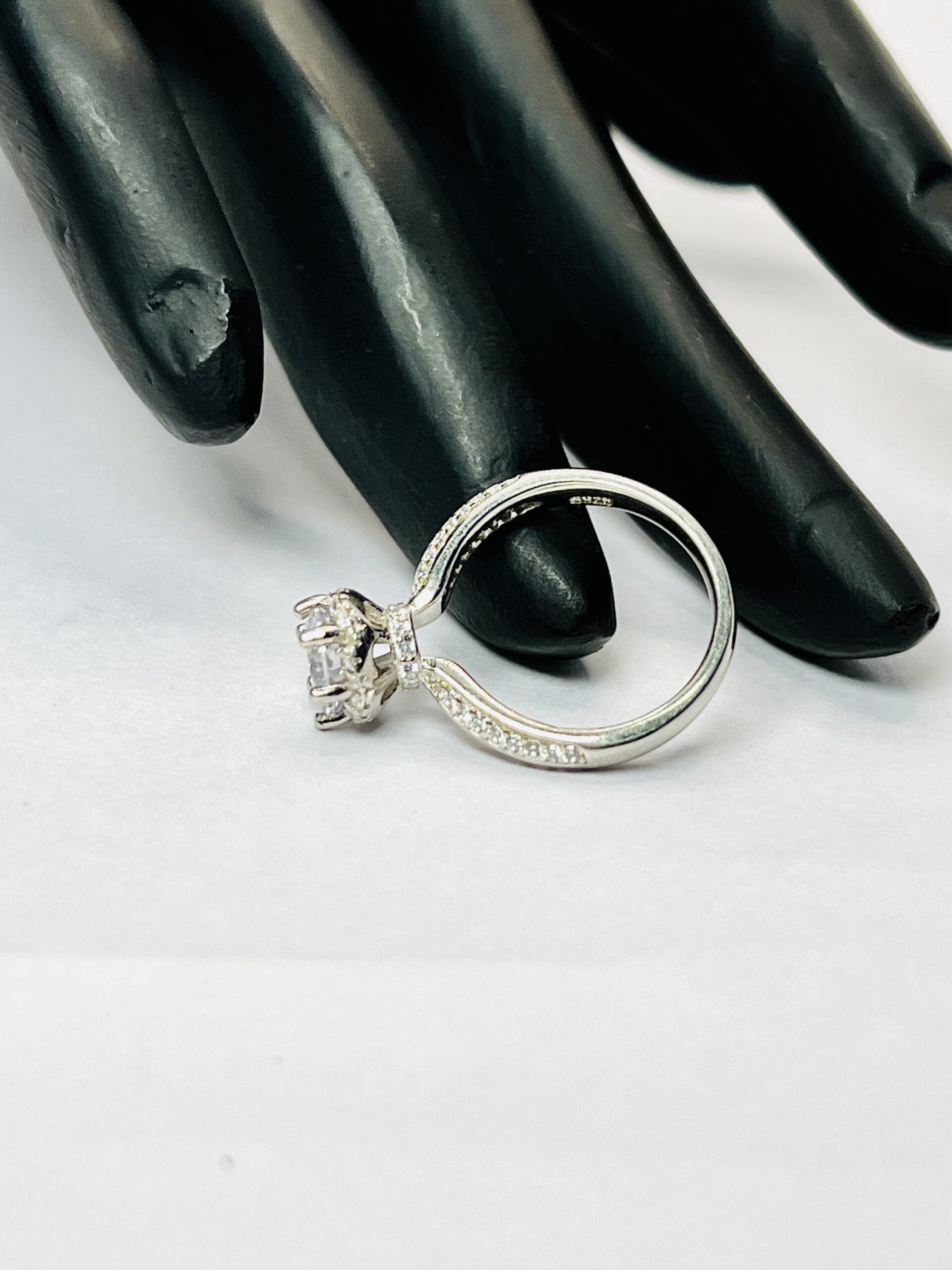 Silver Engagement Ring size 5.5 - Image 4