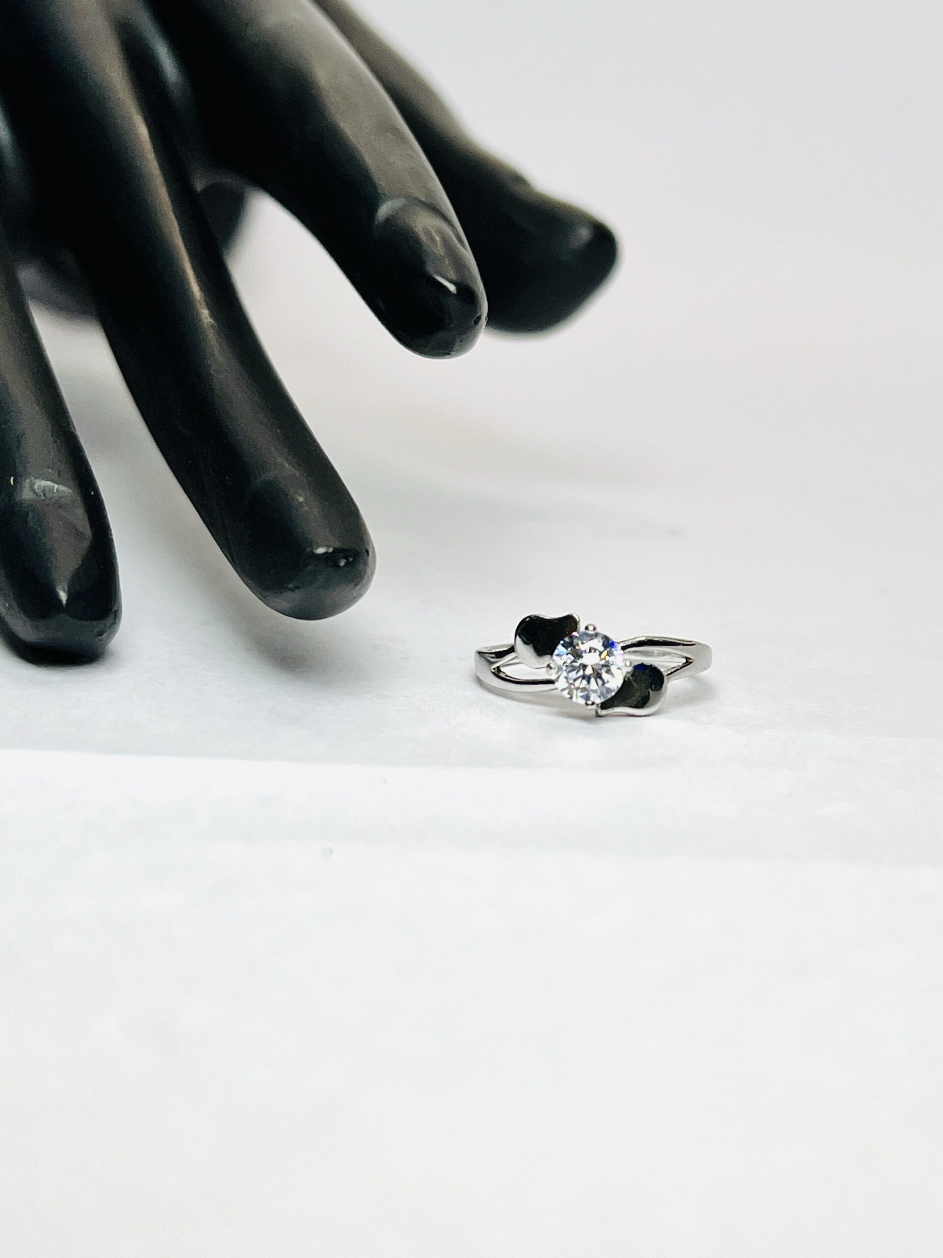 925 Sterling Silver Bypass Ring size 6