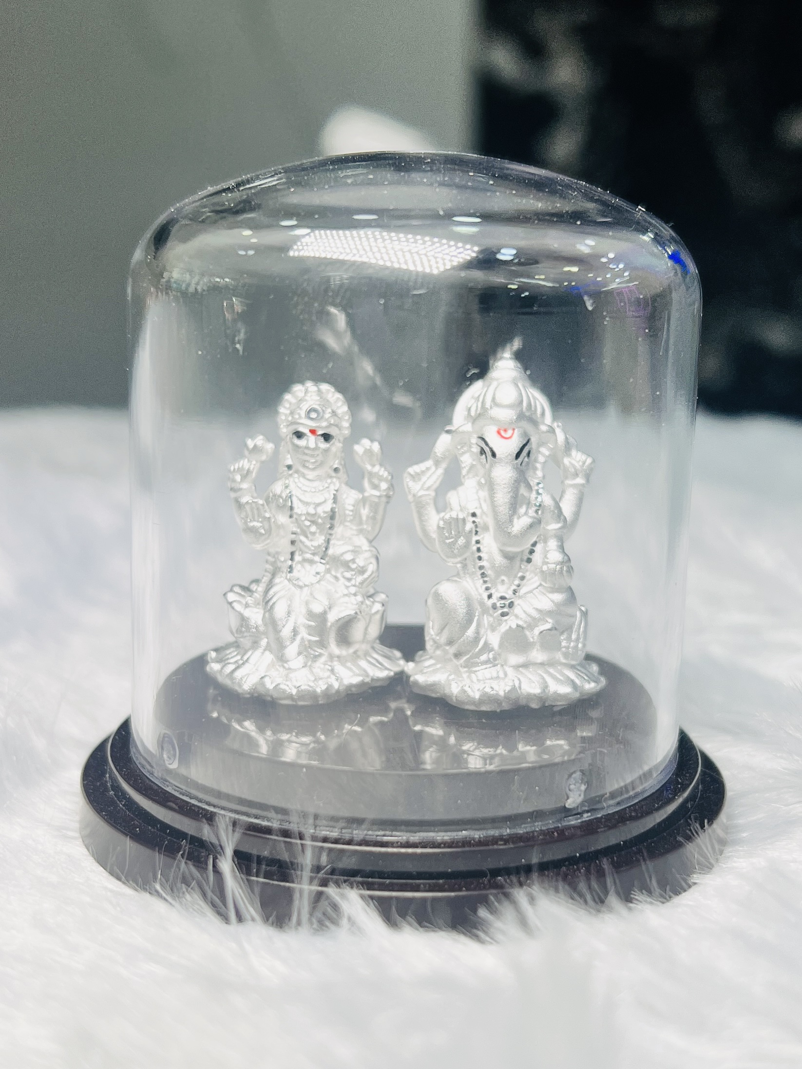 999 Pure Silver Lakshmi Ganesh Idol - Image 4