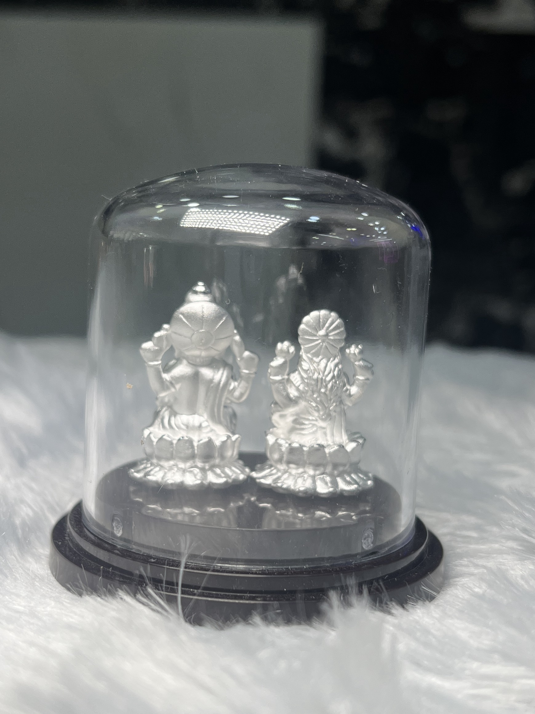 999 Pure Silver Lakshmi Ganesh Idol - Image 3