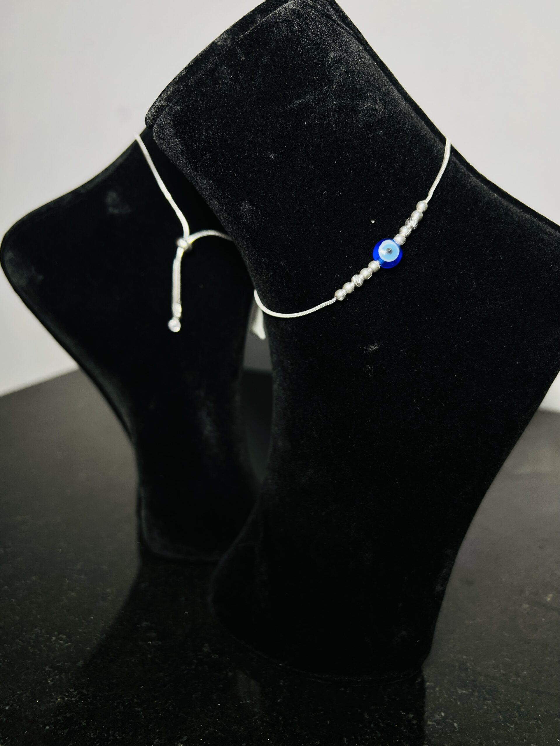 Evil Eye Tide up 925 Silver Anklet