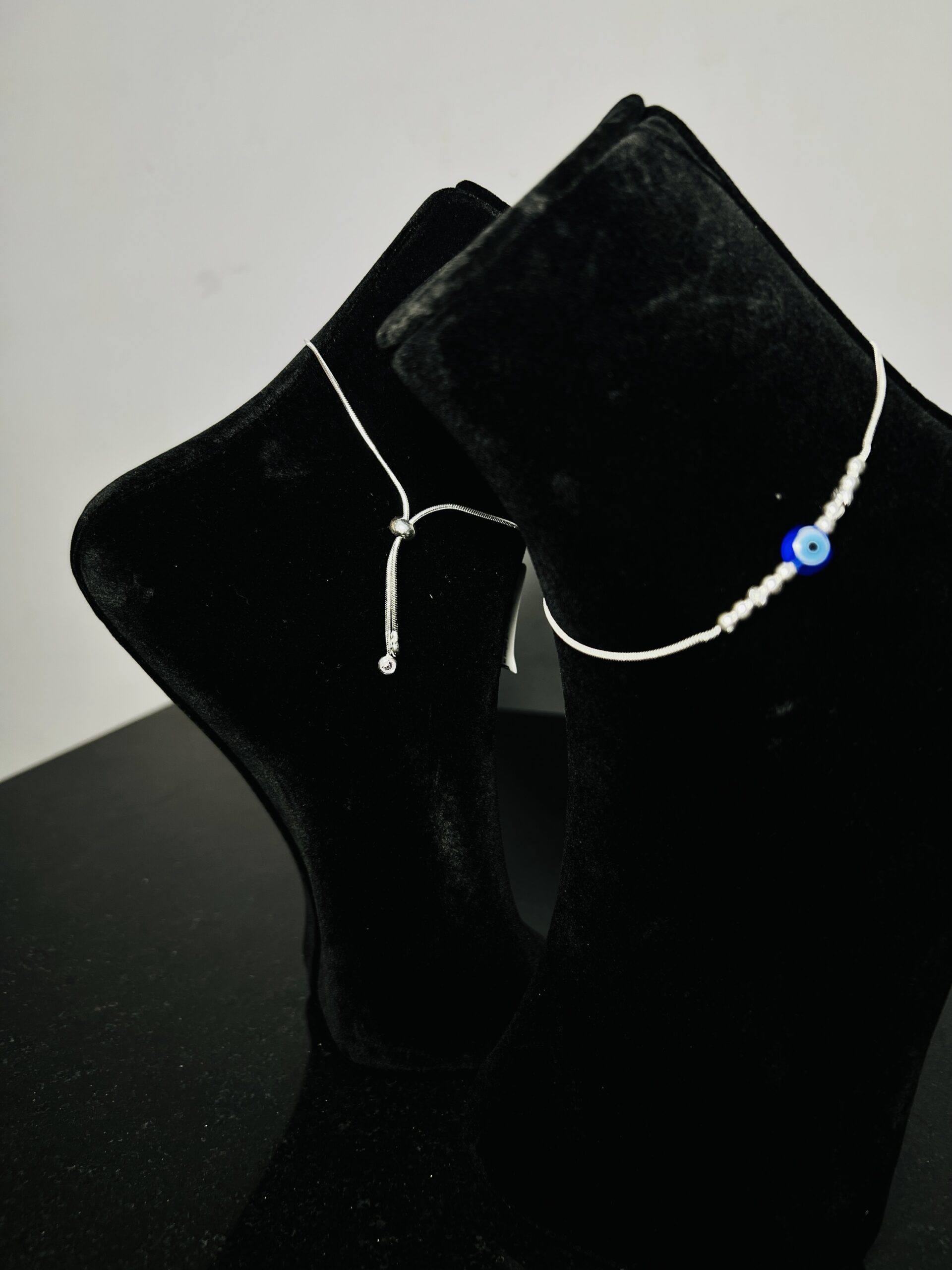 Evil Eye Tide up 925 Silver Anklet - Image 2
