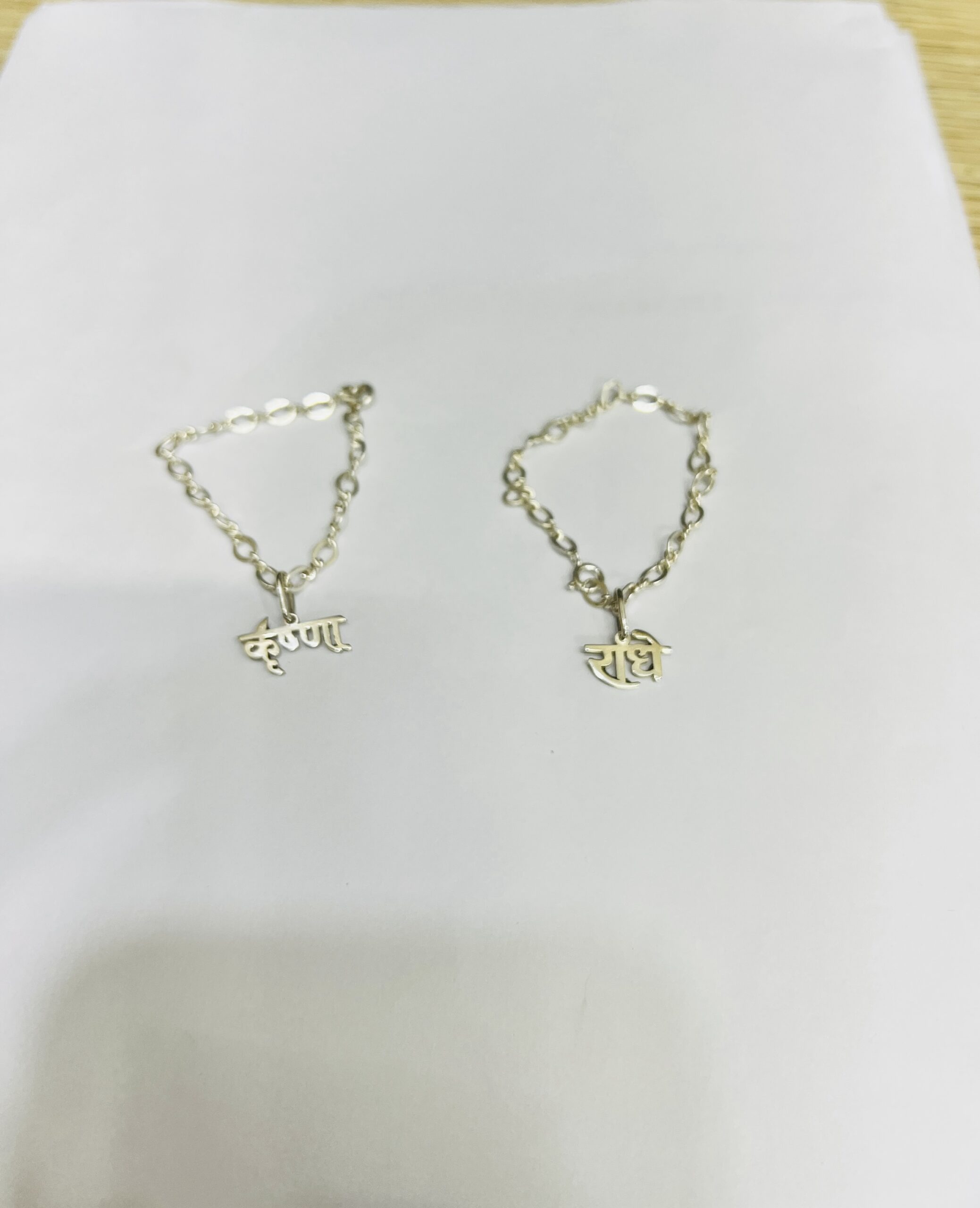 925 Pure Silver Krishan locket and chain - Image 3