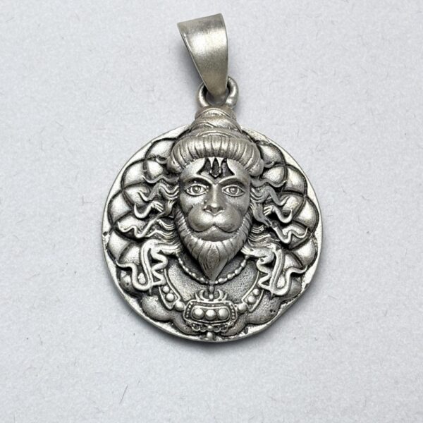 Silver Hanuman ji. Pendent 925 Oxidize