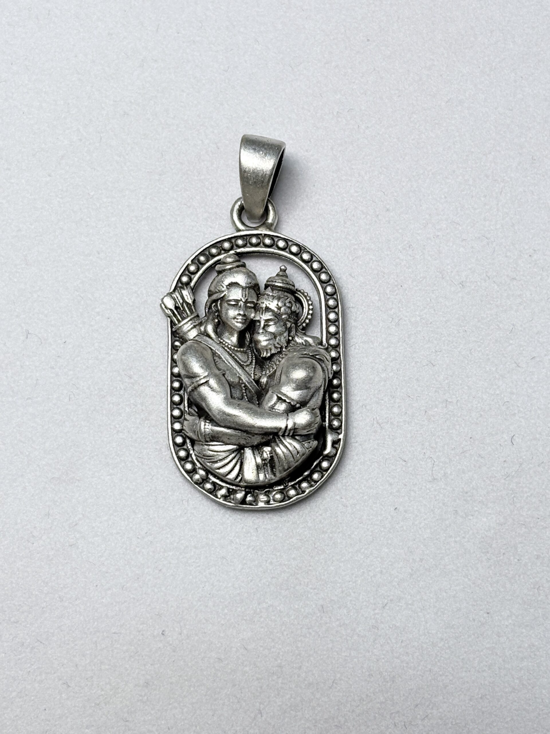 Shre Ram and Hanuman ji pendent 925 Oxidised