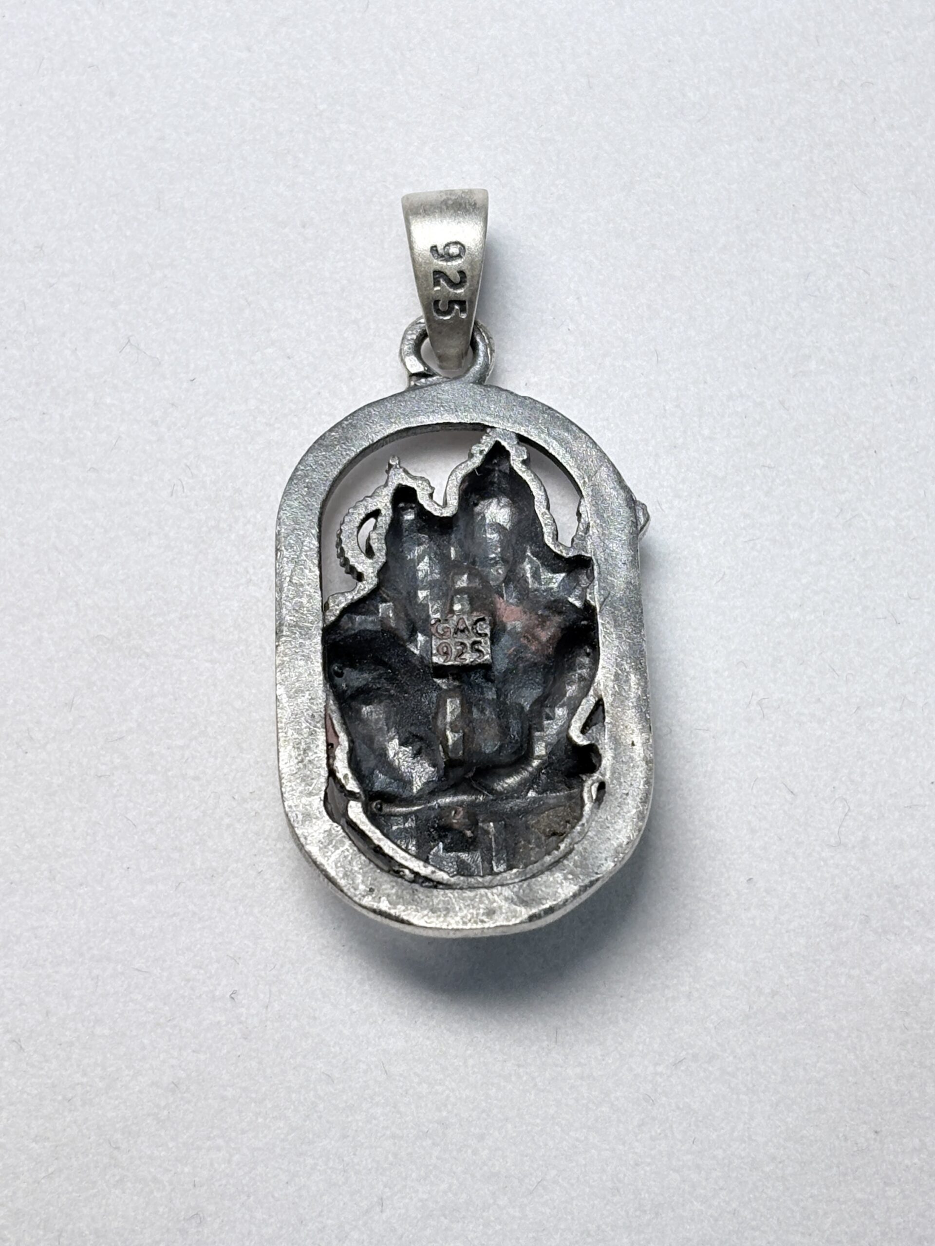 Shre Ram and Hanuman ji pendent 925 Oxidised - Image 2