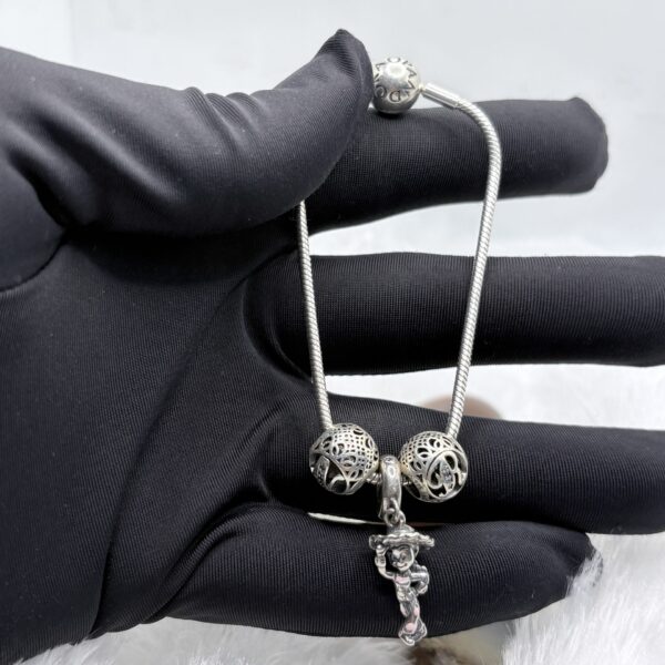 925 Silver Pandora Style Charm Bracelet