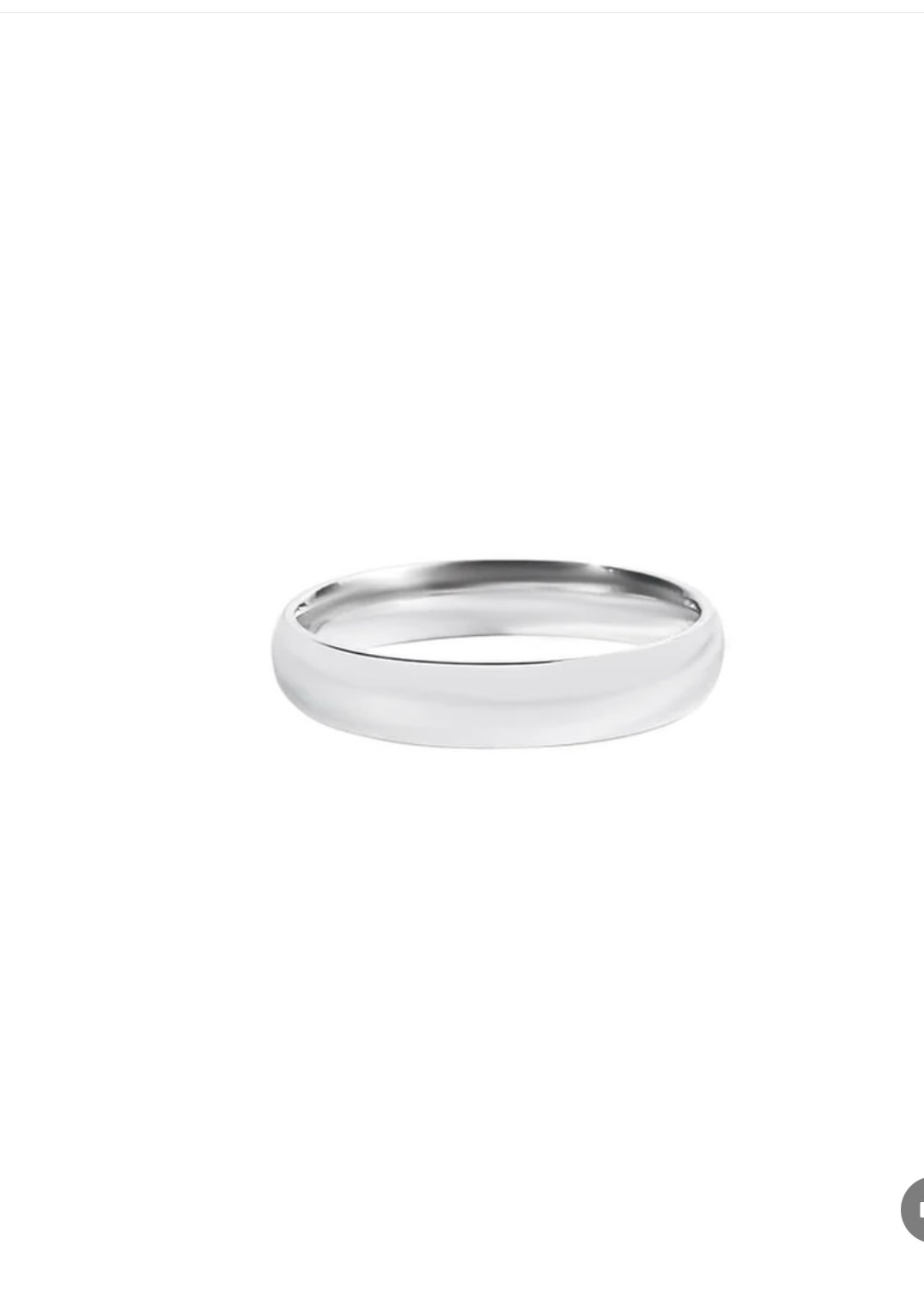 925 Sterling Silver Plain Ring Band Men’s Plain Silver Ring - Image 2