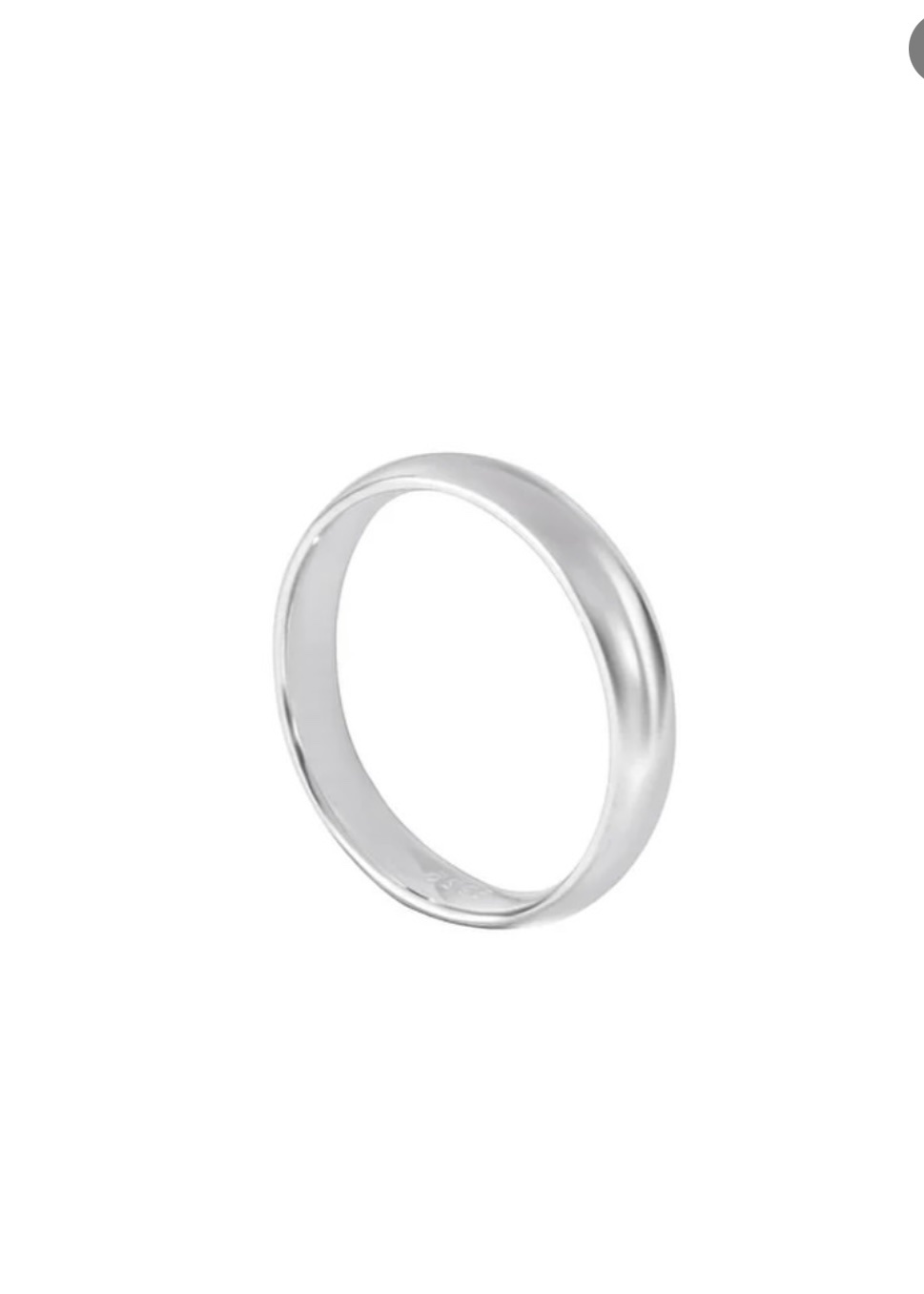 925 Sterling Silver Plain Ring Band Men’s Plain Silver Ring - Image 3