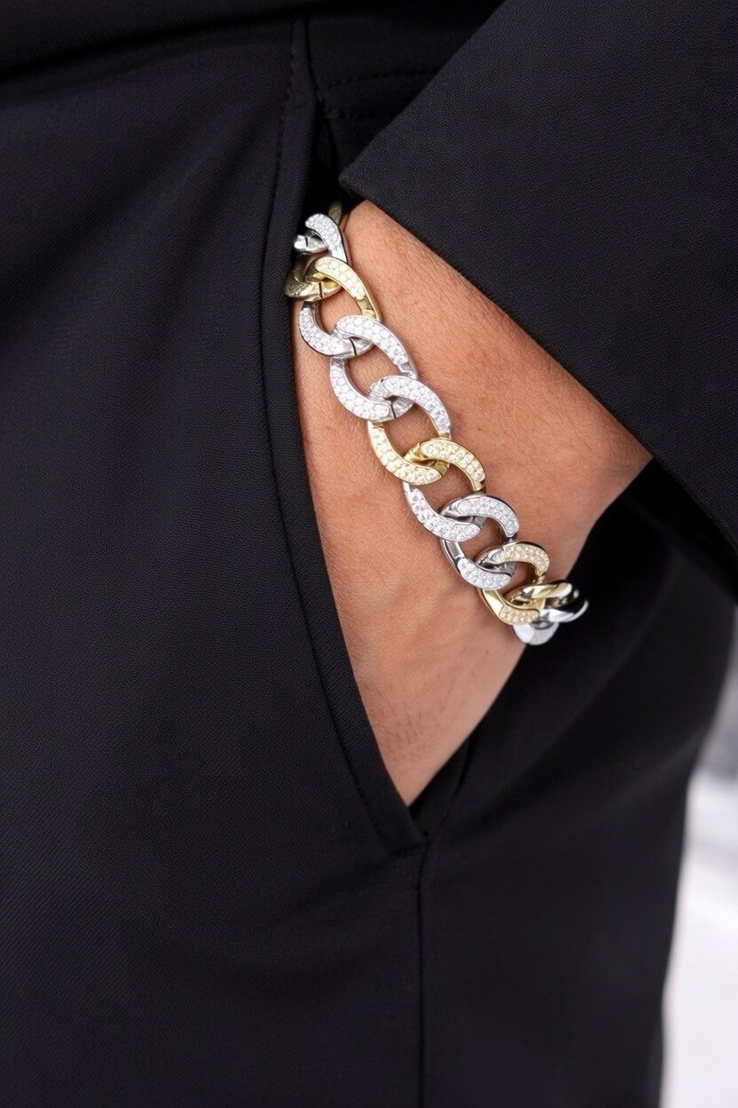 925 Italian Silver Bracelet for Men