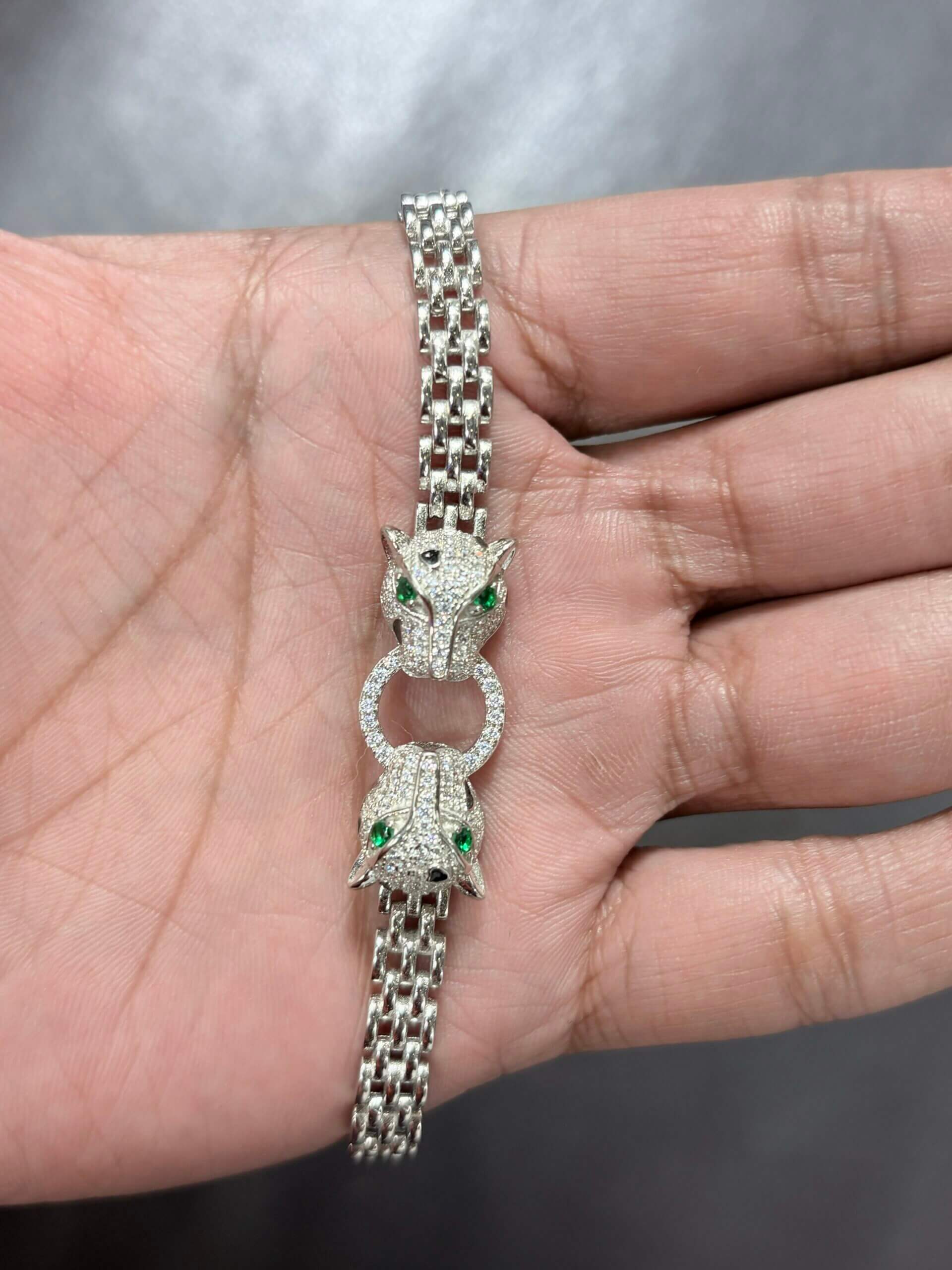 Silver Tiger Bracelet for Girls | 925 Sterling Silver Cute & Stylish Bracelet - Image 3