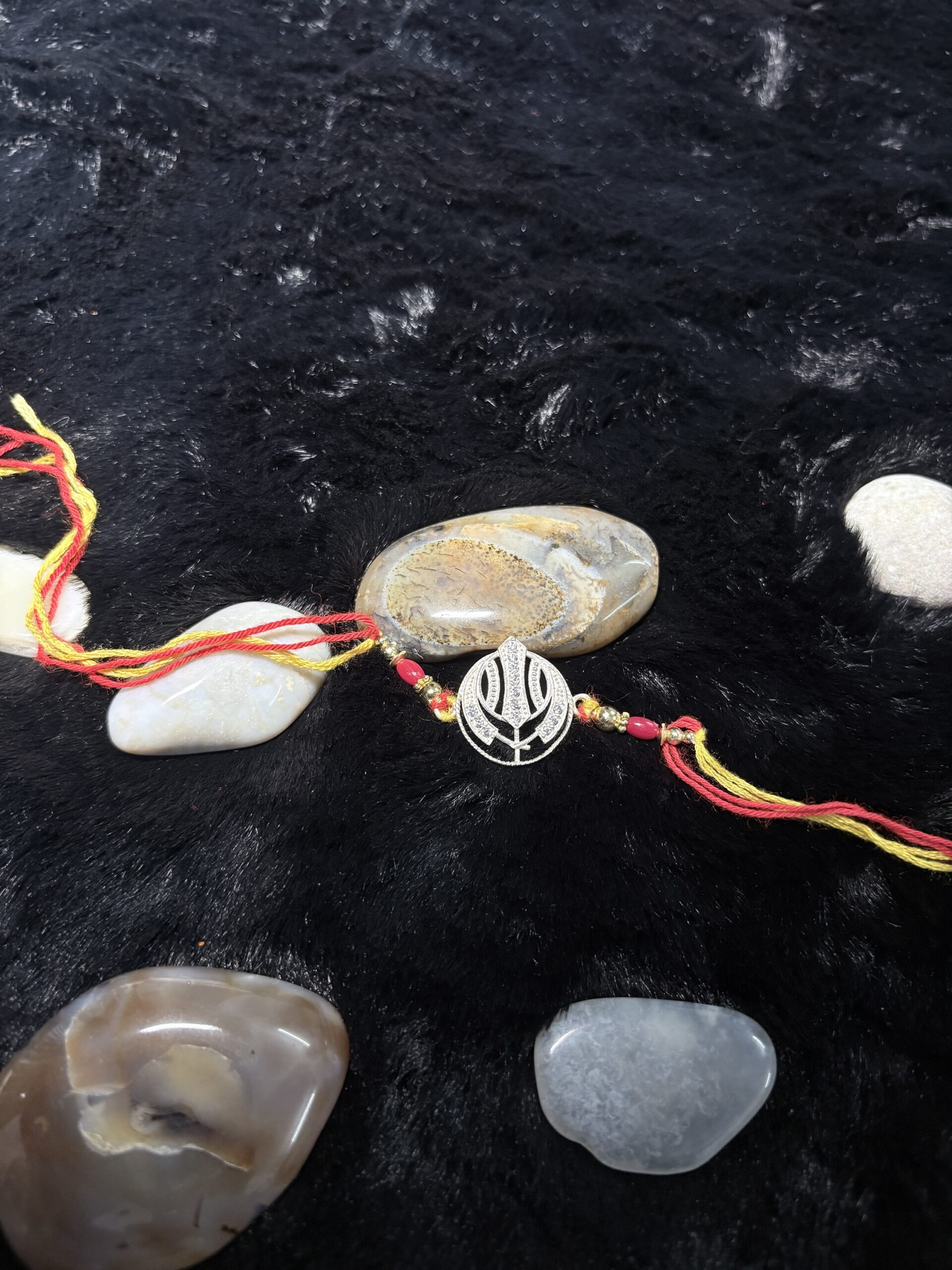 Sikh Khanda Rakhi – Premium Silver Rakhi for Brother - Image 2