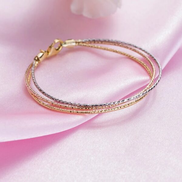 925 Three tone Italian bracelet
