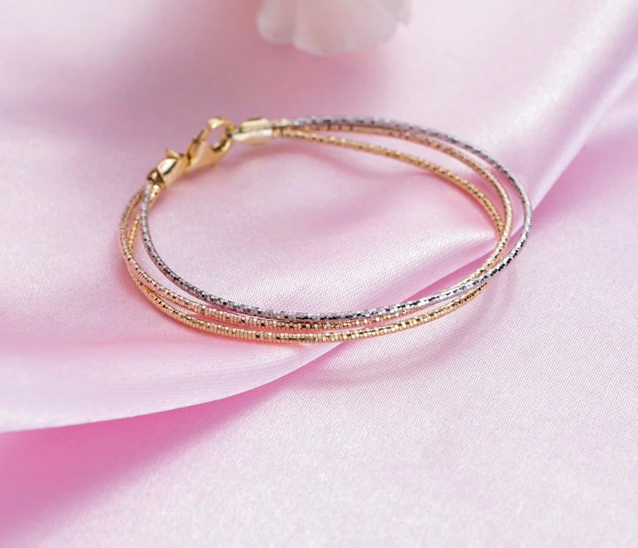 925 Three tone Italian bracelet