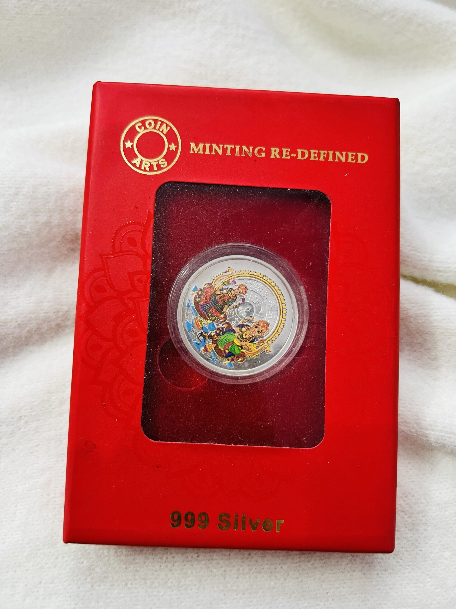999 Silver. 10 gram Printed coin