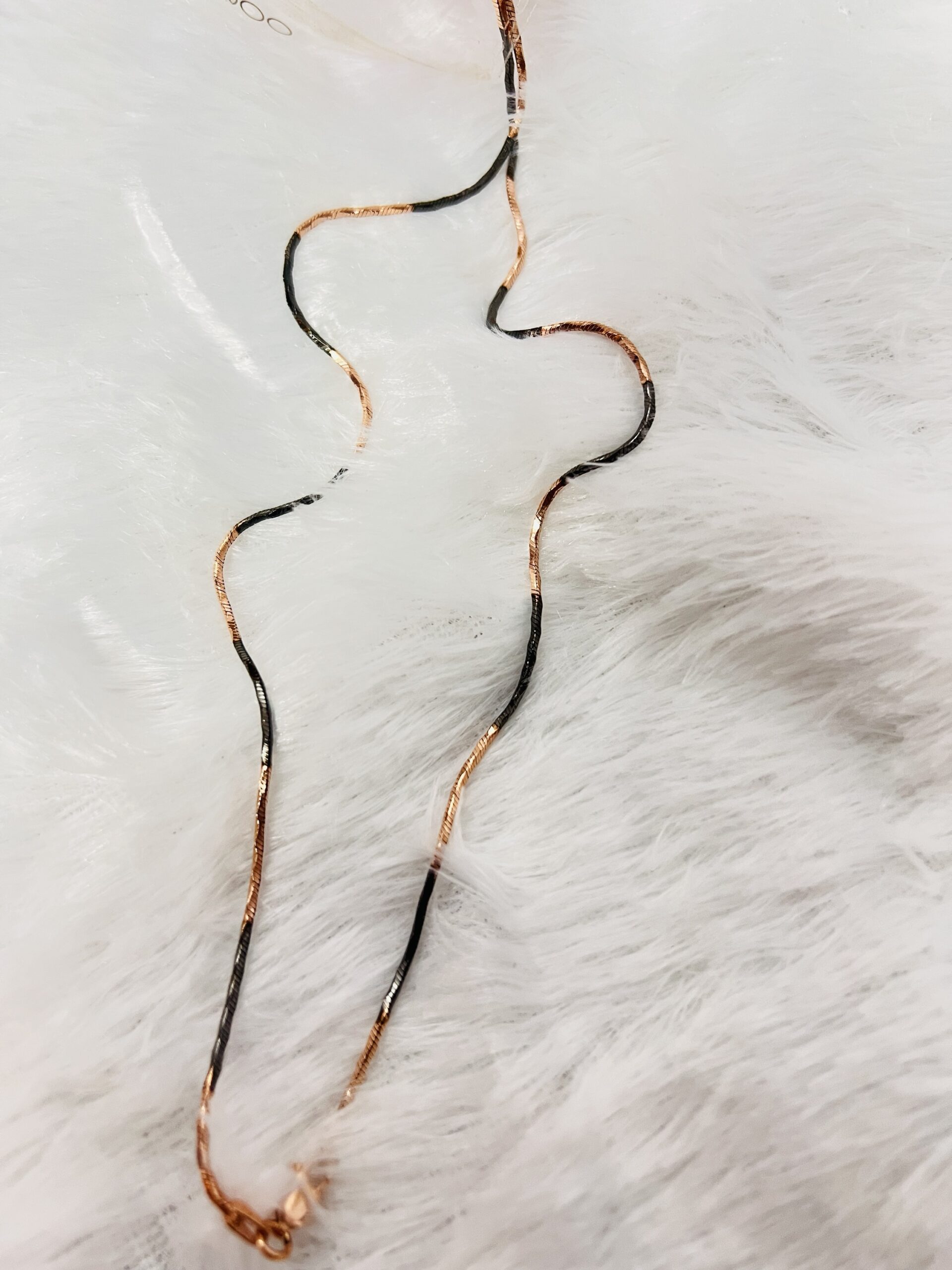 925 Italian Two Tone Anklets - Image 2