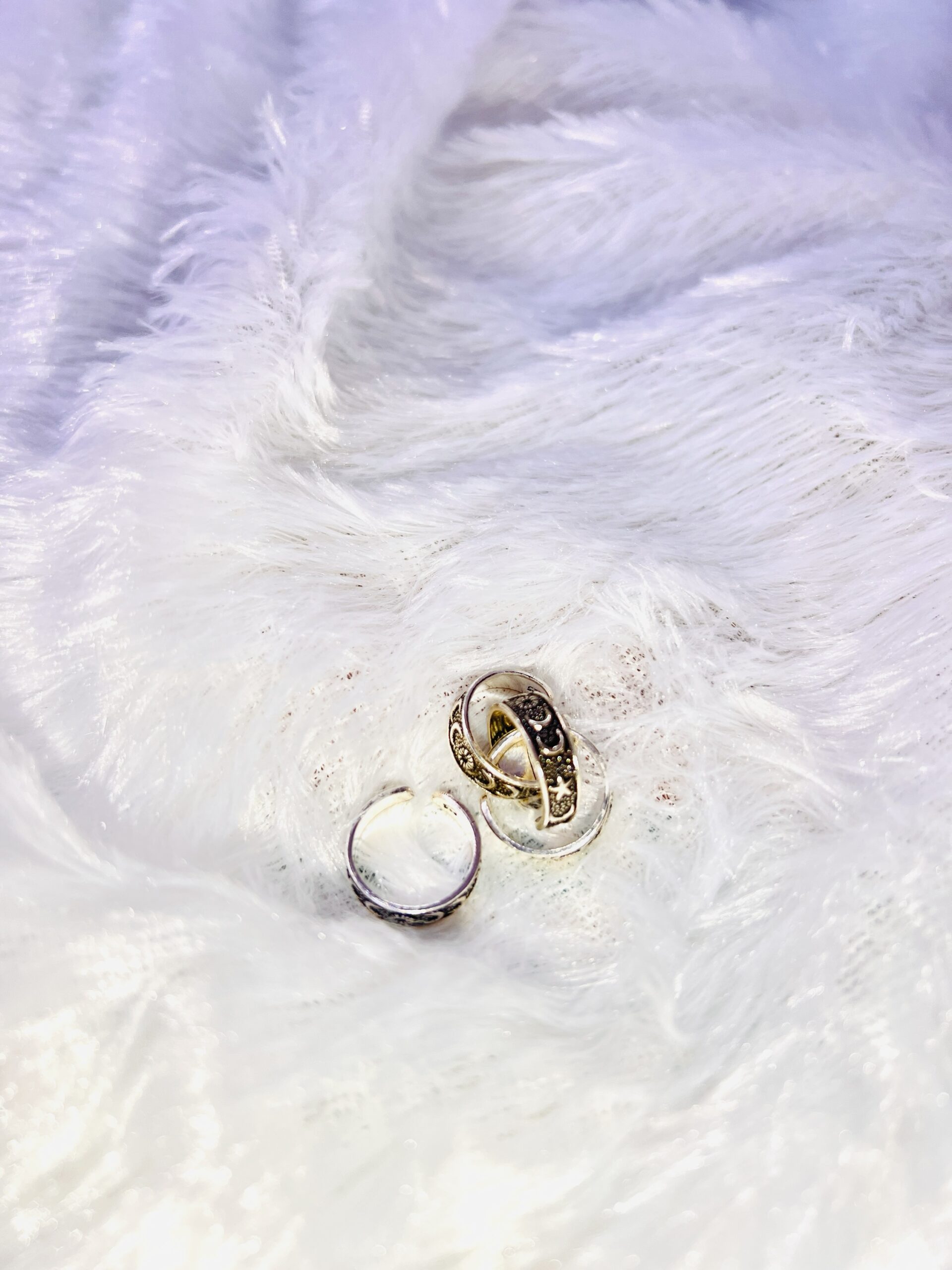 925 Silver Black Antique Toe Ring 2 Pair - Image 3