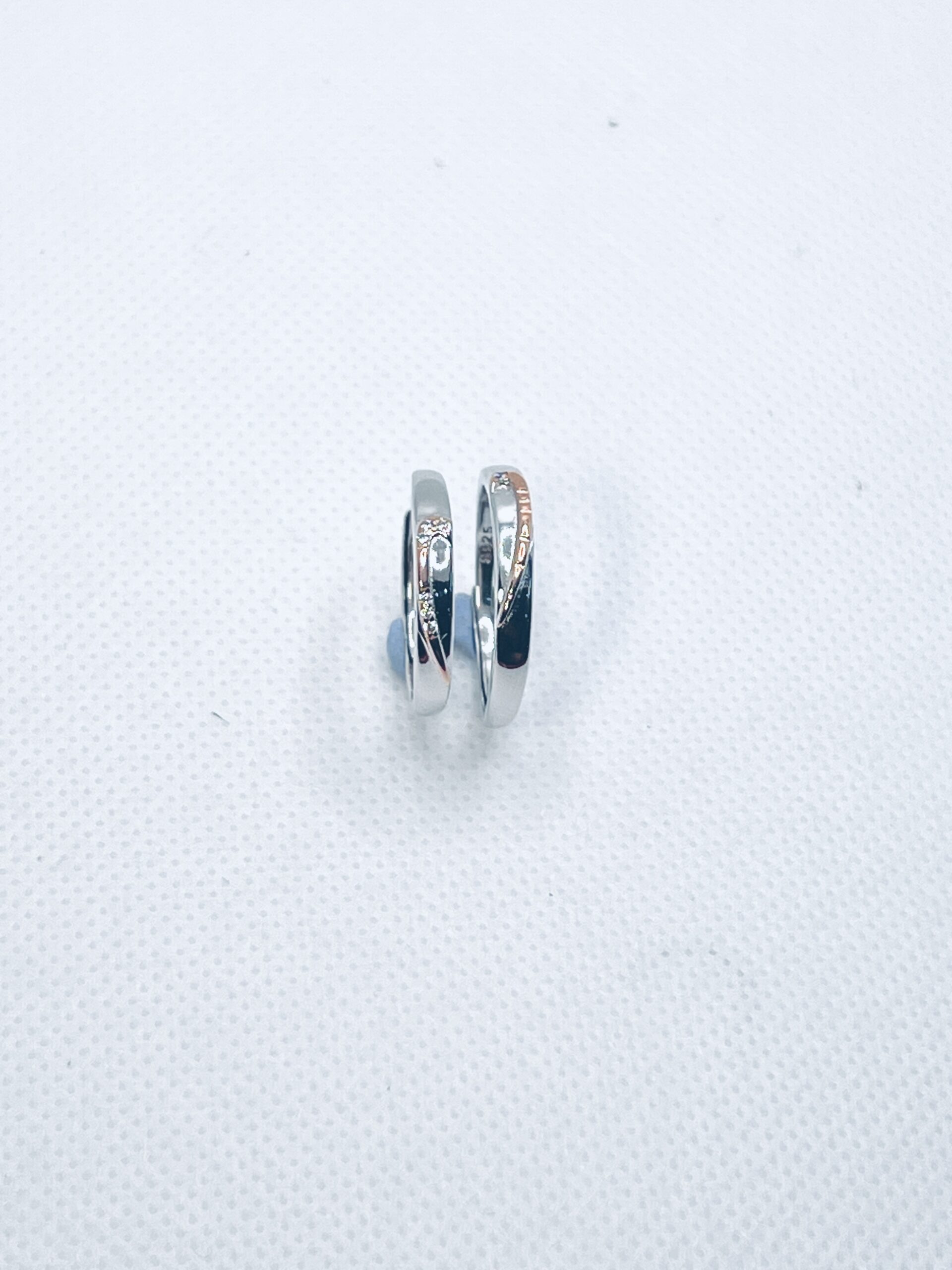 925 Sterling Silver Adjustable Couple Rings – Dual Tone Love Bands - Image 4