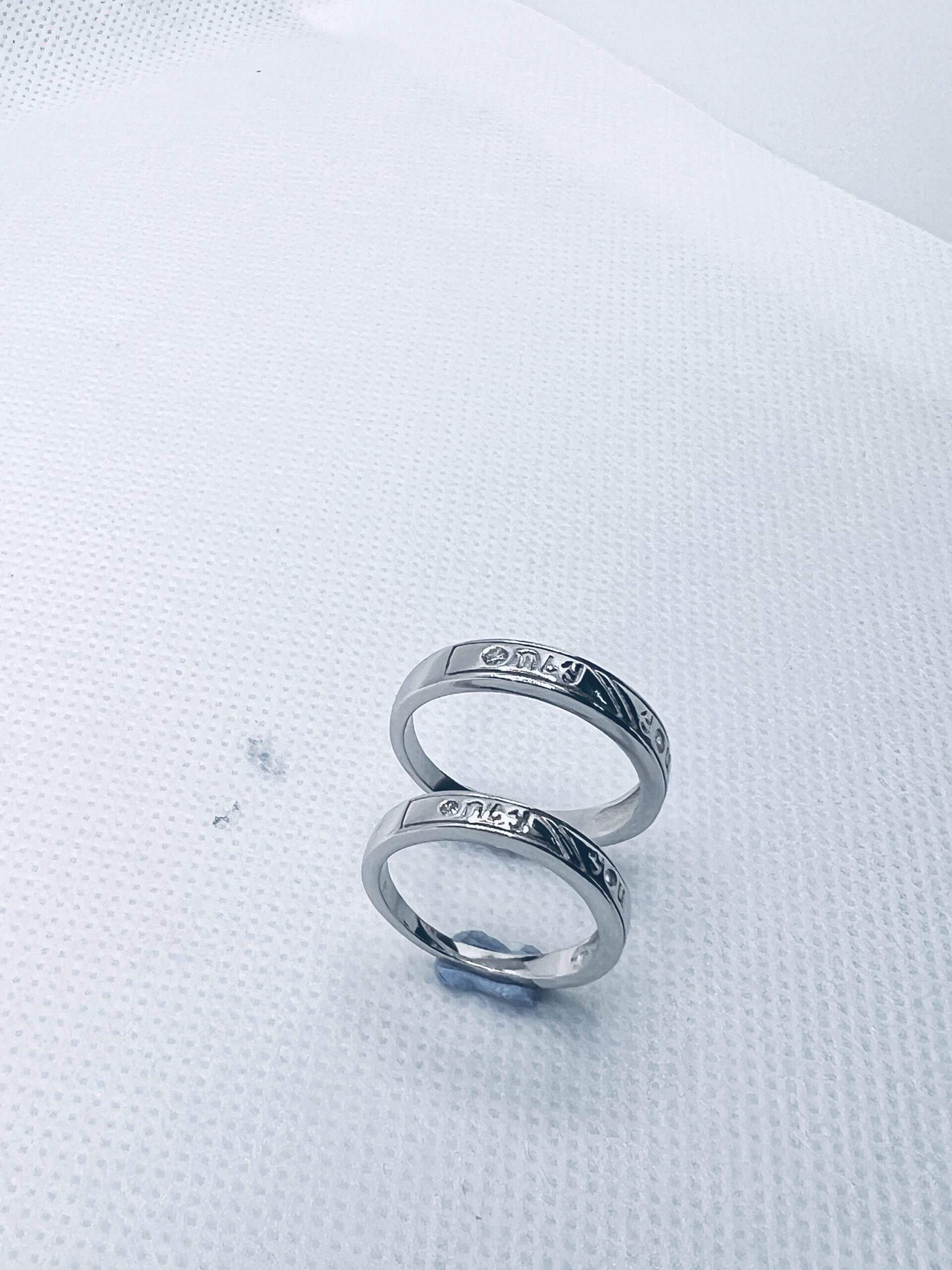 925 Sterling Silver Adjustable Couple Ring – “Only You” Engraved Matching Bands - Image 2