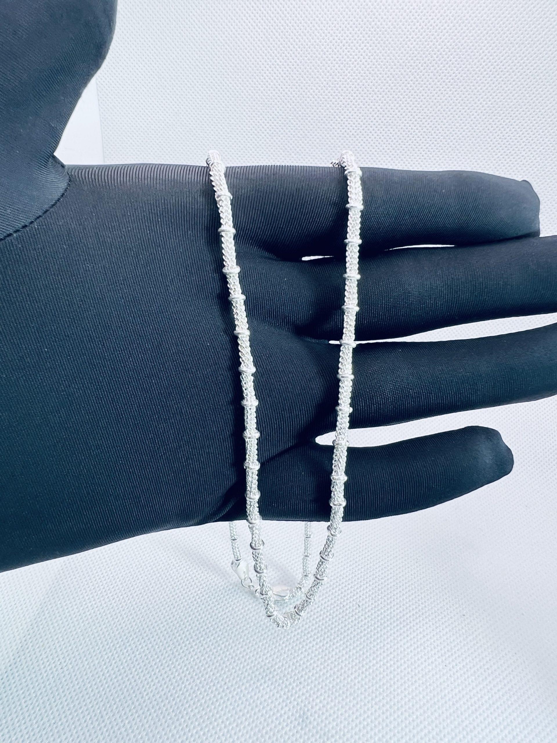 925 Sterling Silver Rope Design Chain for Men